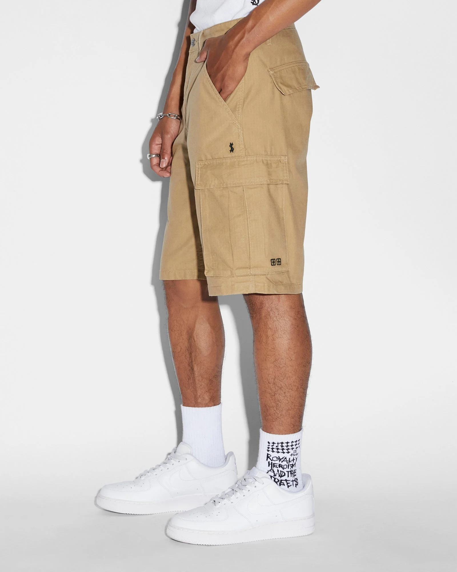 FUGITIVE CARGO SHORT DARK TAN - Image 4