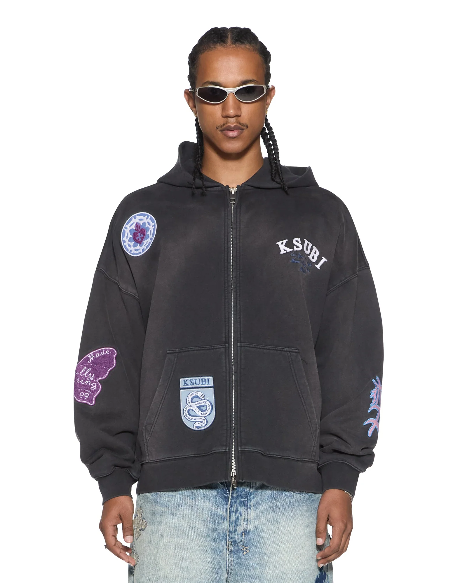 GENESIS EKCESS ZIP HOODIE CHARCOAL FADE - Image 2