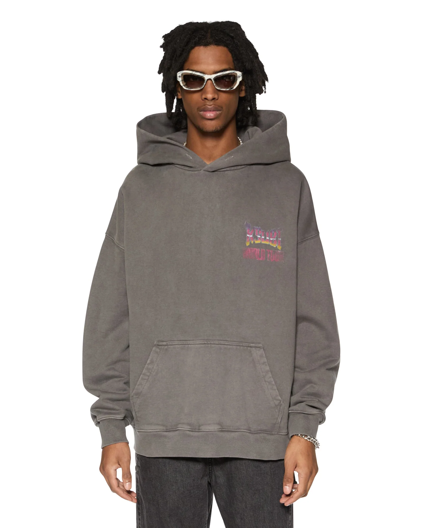 GLOBAL EKCESS HOODIE CHARCOAL - Image 2