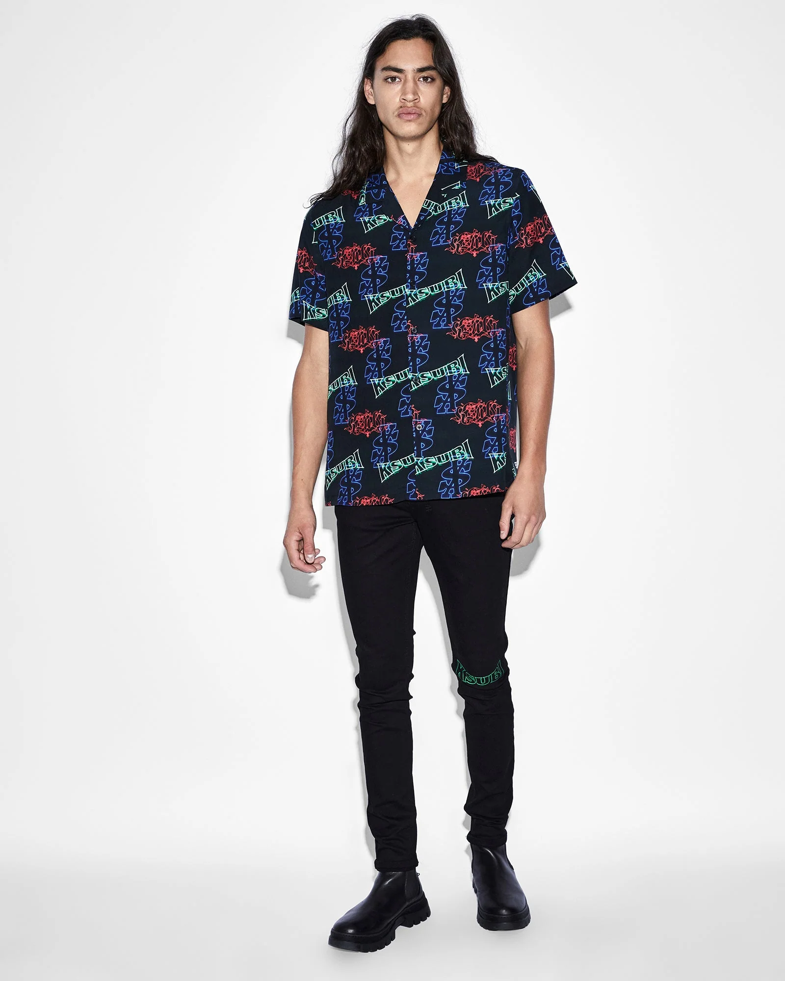 GLOW RESORT SS SHIRT BLACK - Image 3