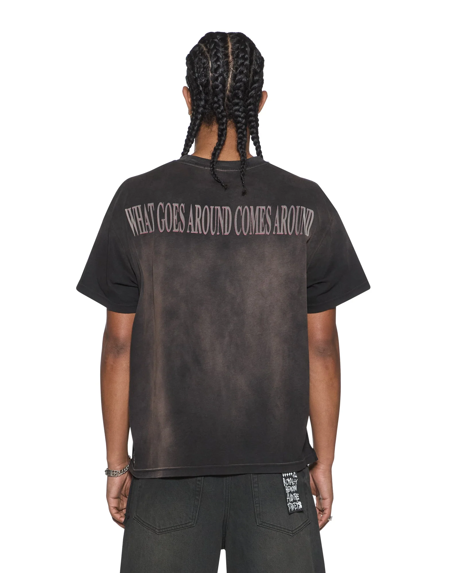 H.W.R SID SS TEE SUNBLEACH BLACK - Image 2