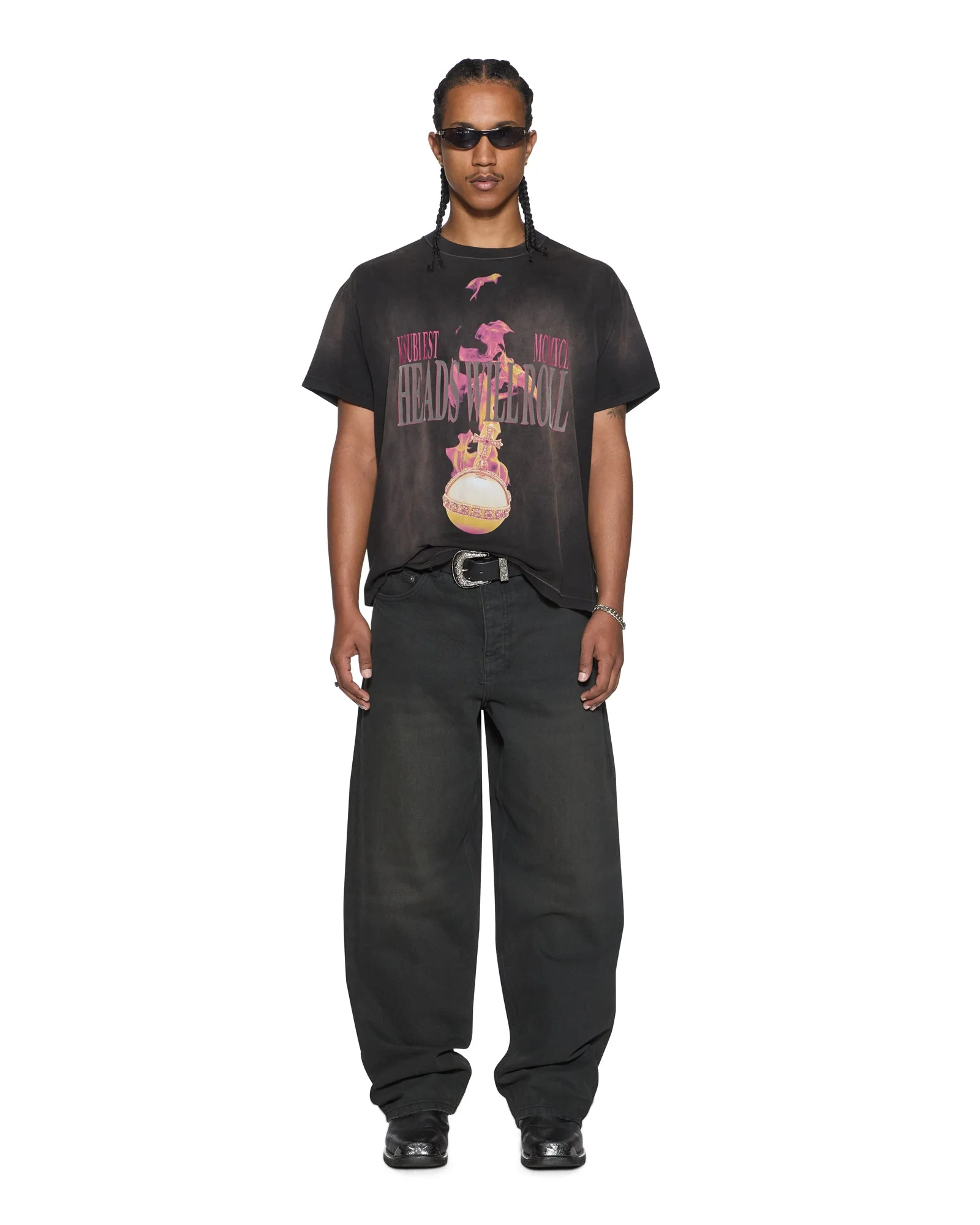 H.W.R SID SS TEE SUNBLEACH BLACK - Image 3