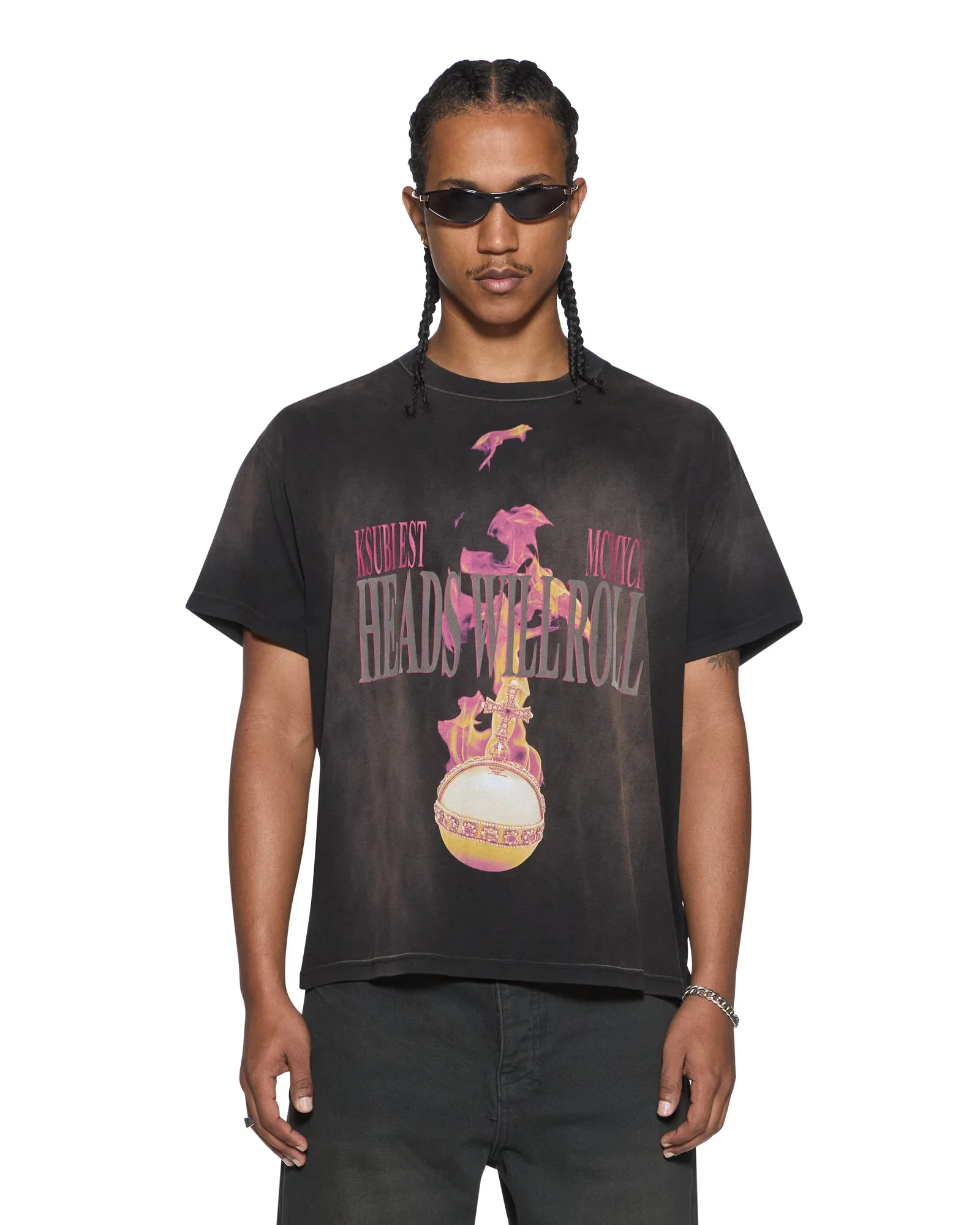 H.W.R SID SS TEE SUNBLEACH BLACK - Image 4