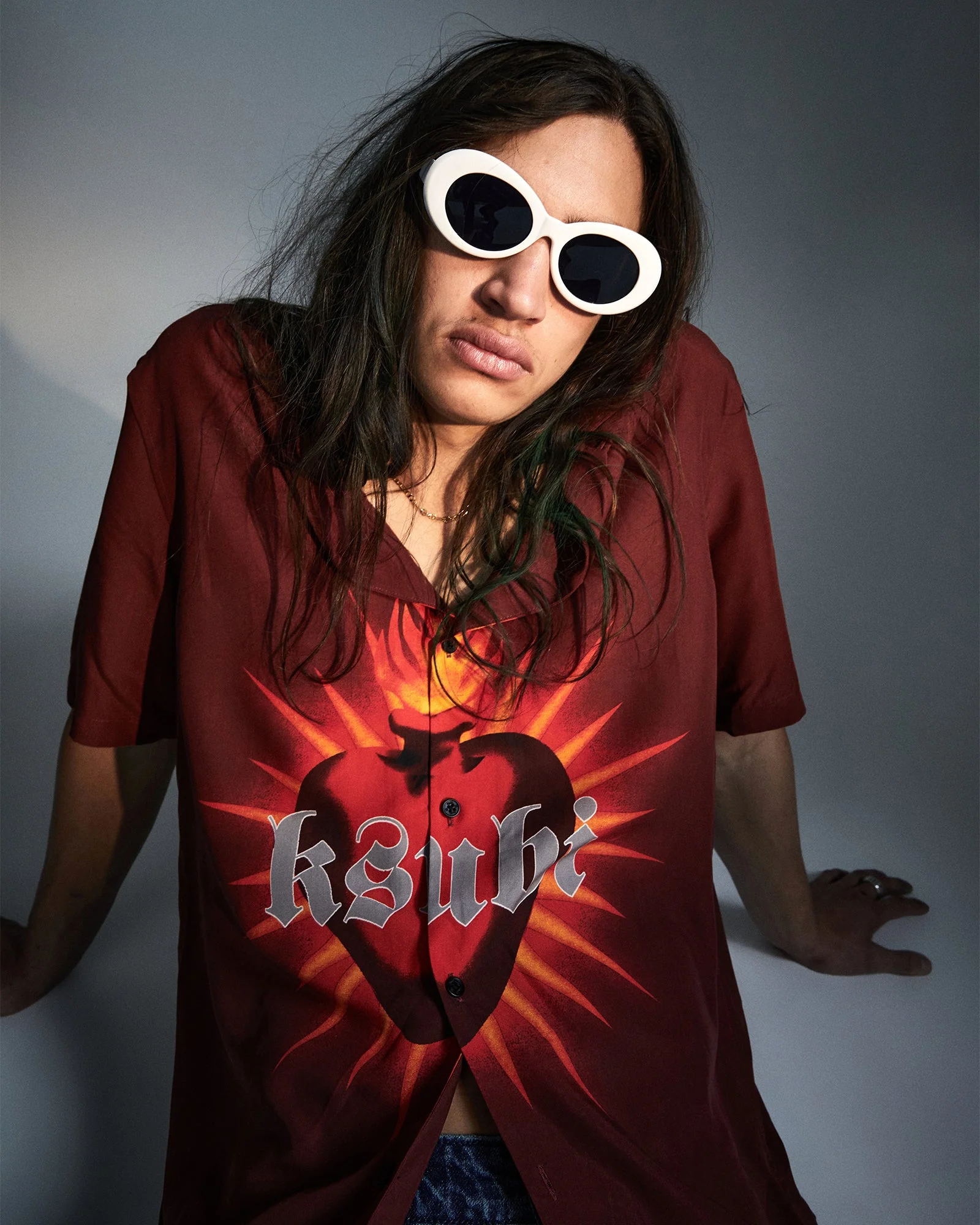 HEART RESORT SS SHIRT CRIMSON - Image 2