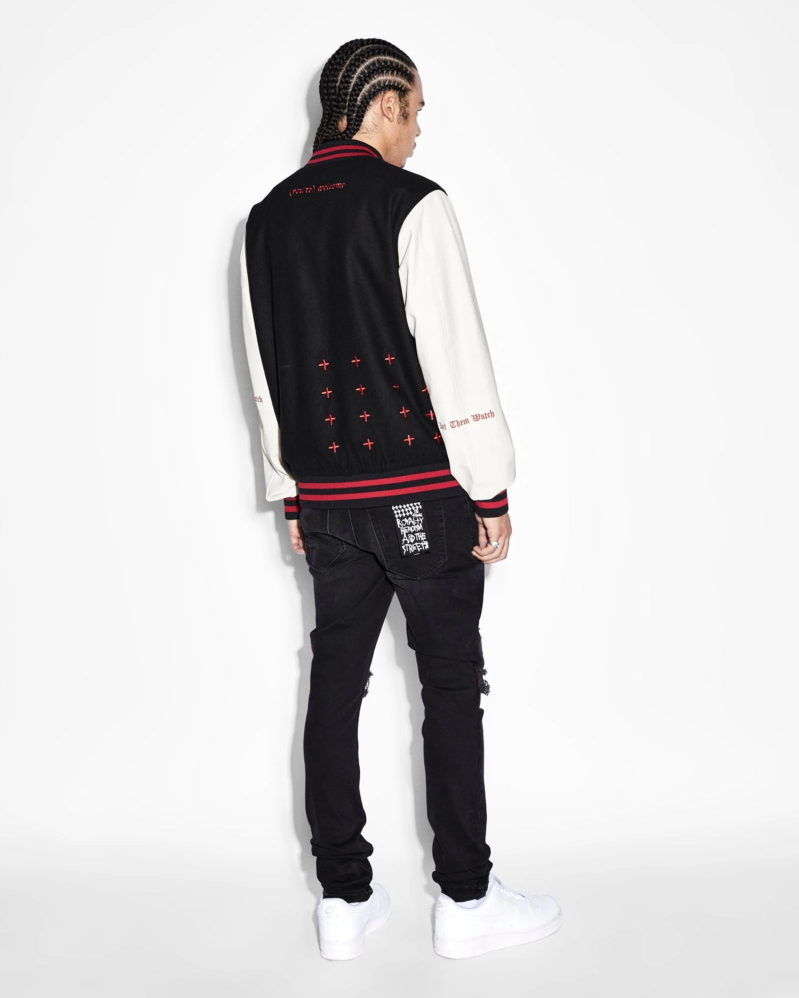 ICONS LETTERMAN JACKET BLACK - Image 8