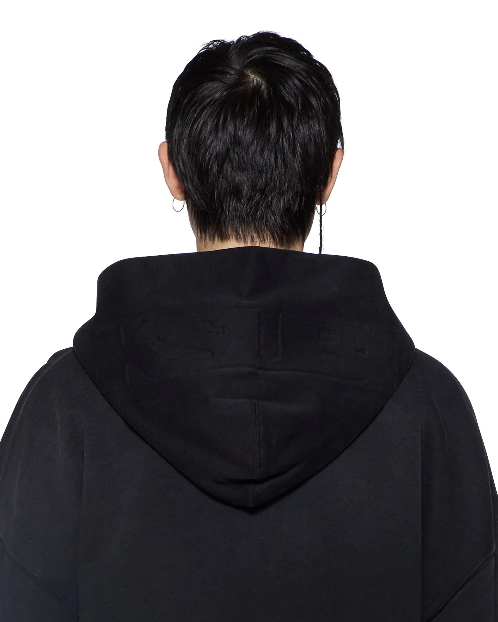 INTRUDER EKCESS ZIP HOODIE JET BLACK - Image 3