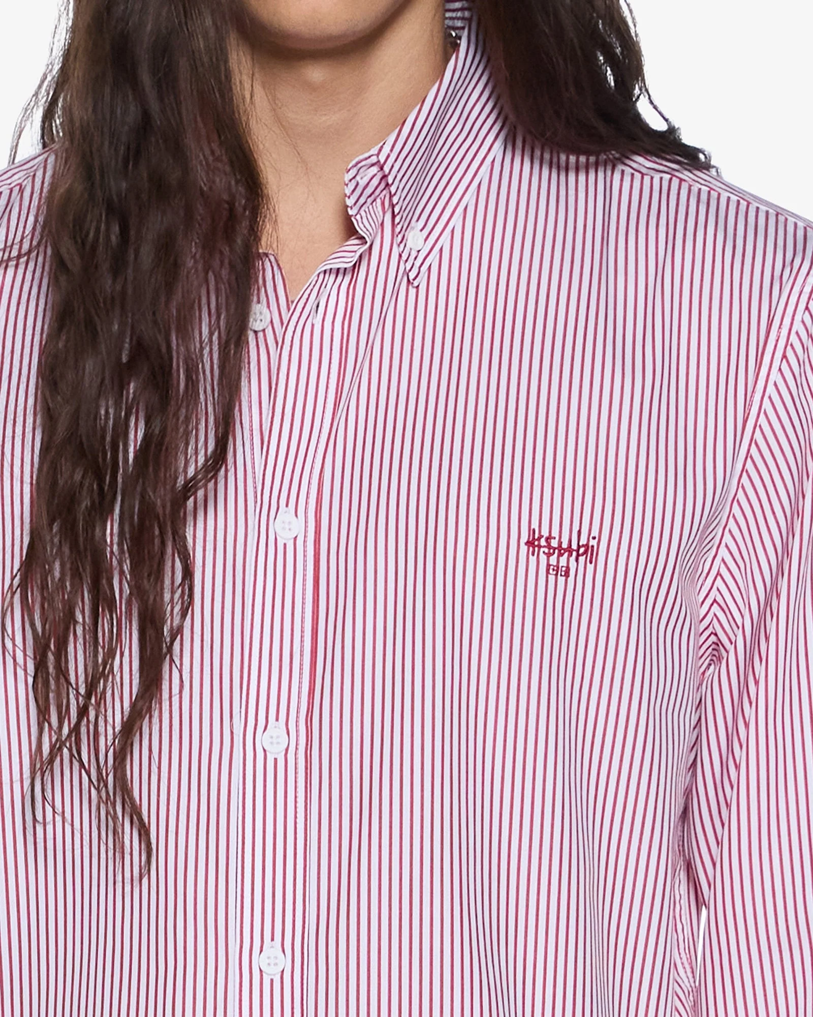 KADE LS SHIRT RED-WHITE - Image 3