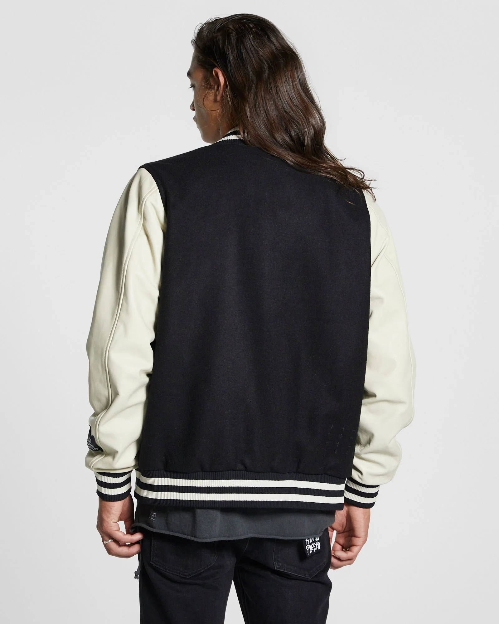 KING PATCH LETTERMAN BLACK - Image 3