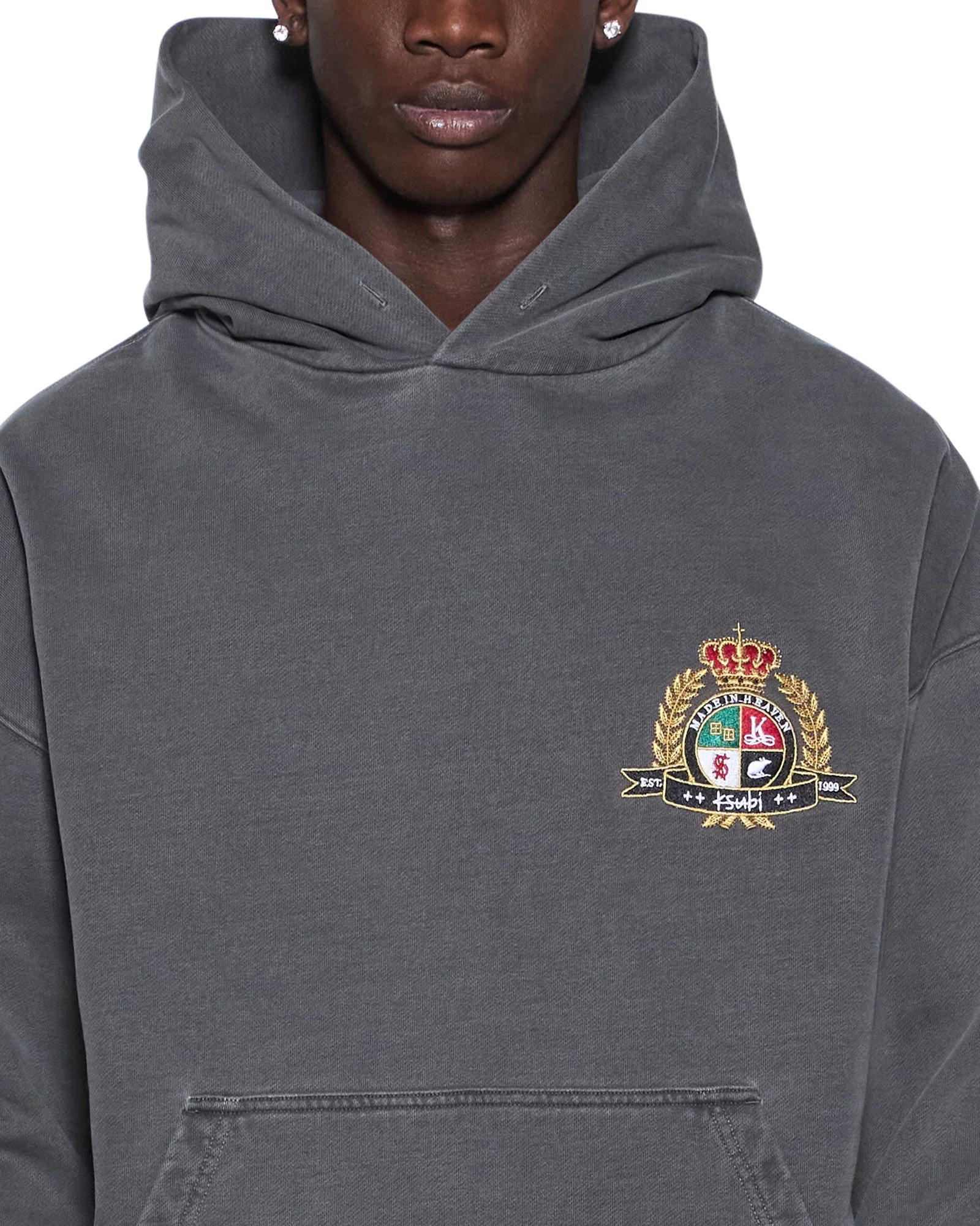KREST EKCESS HOODIE CHARCOAL - Image 3