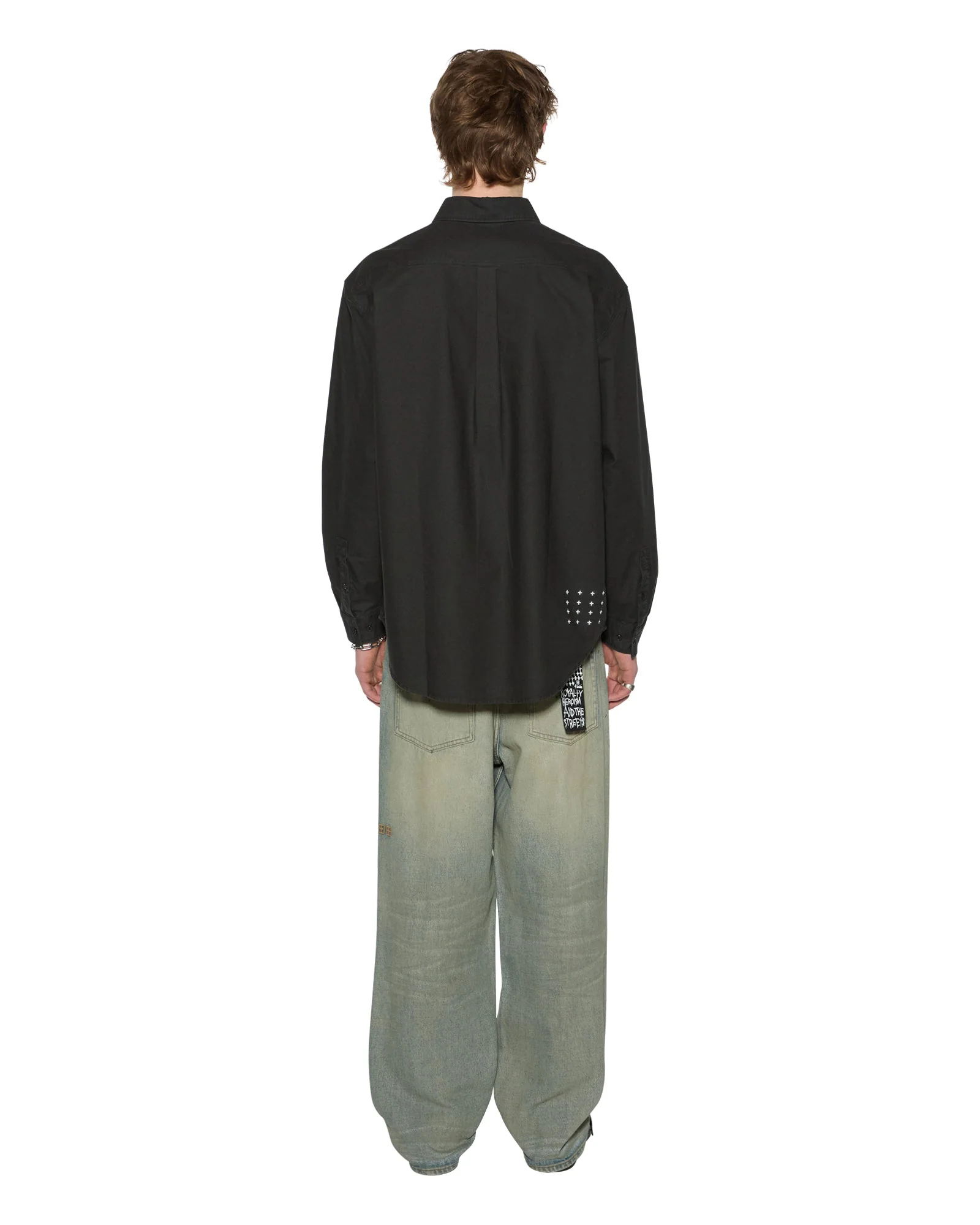 KSIGNATURE BUTTON DOWN LS SHIRT BLACK - Image 6