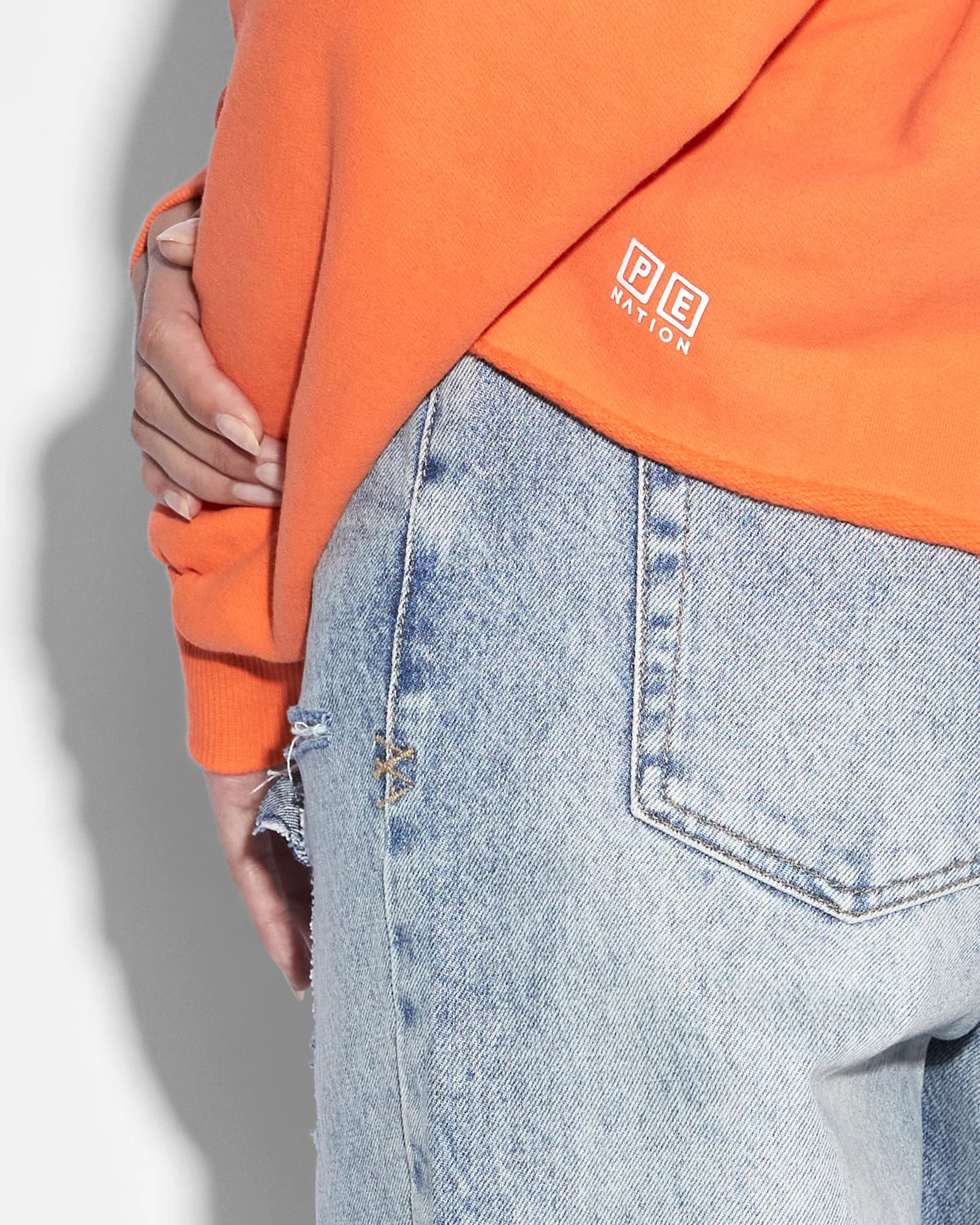 KSUBI X P.E NATION HOODIE SHOCKING ORANGE - Image 7