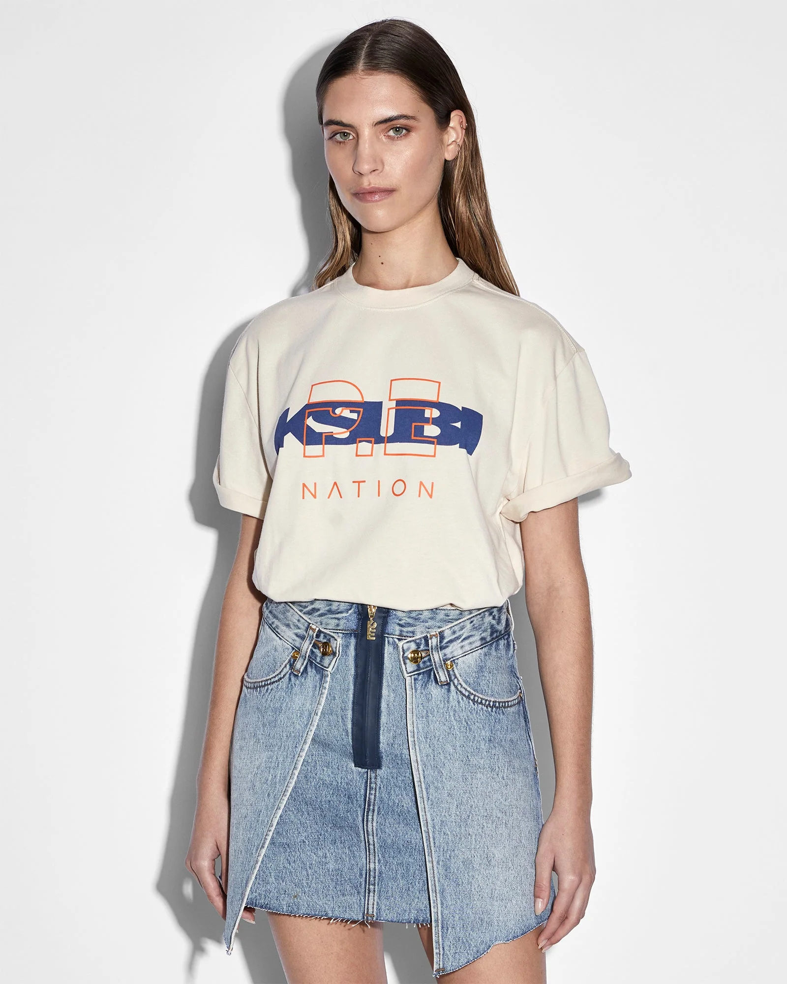 KSUBI X P.E NATION SS TEE ECRU - Image 6
