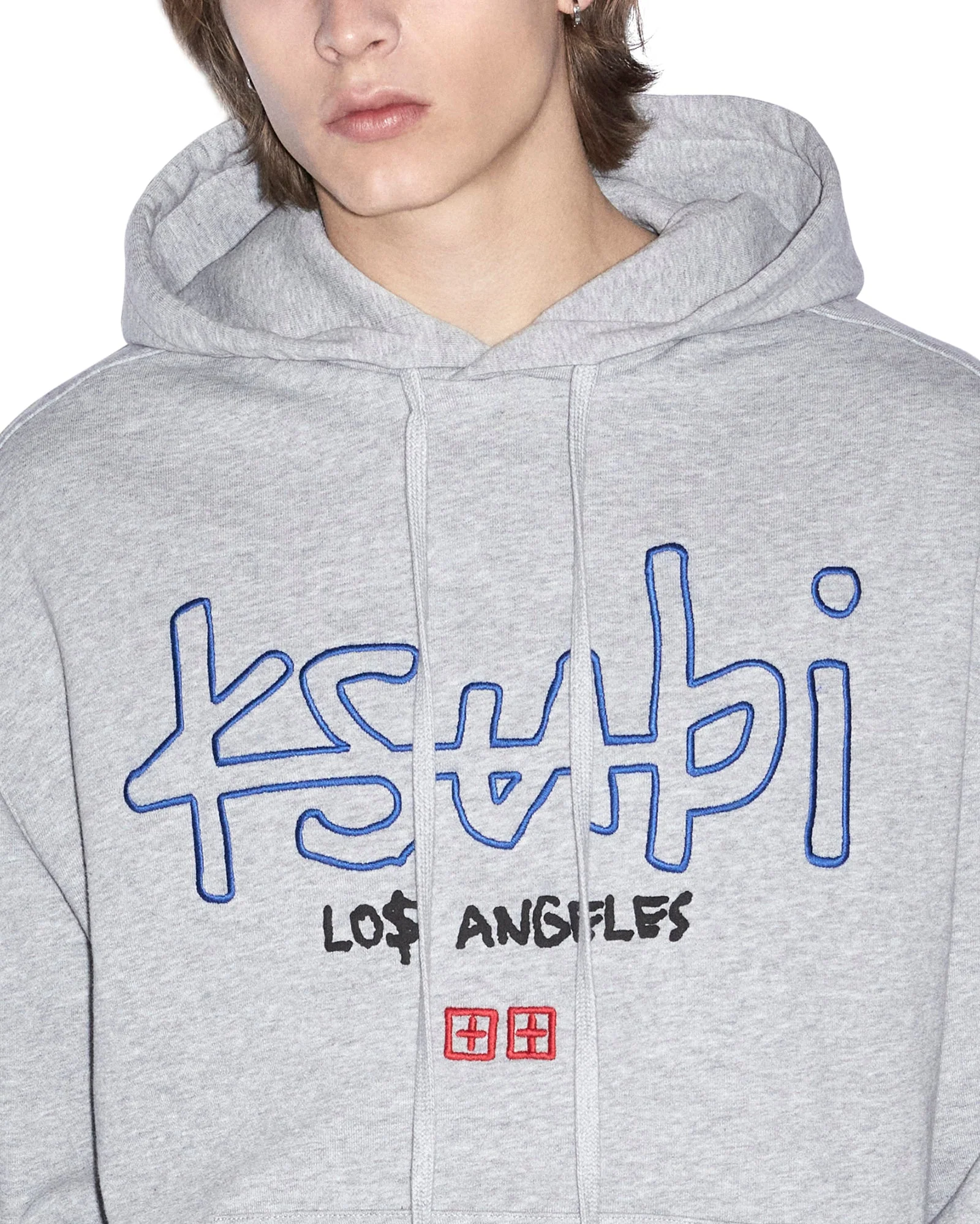 LA 4X4 BIGGIE HOODIE GREY MARLE - Image 4