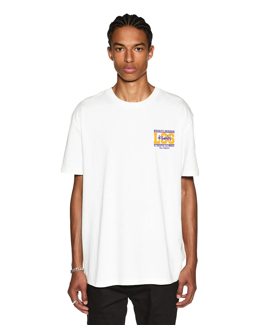 LA AND THE STREETS SS BIGGIE TEE WHITE - Image 2