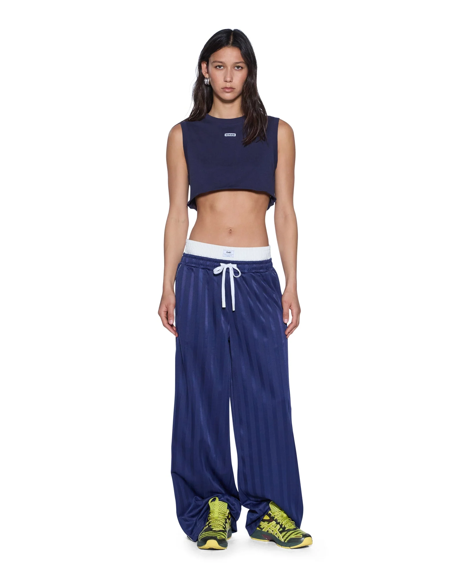 LABELS CROP TANK NAVY - Image 2