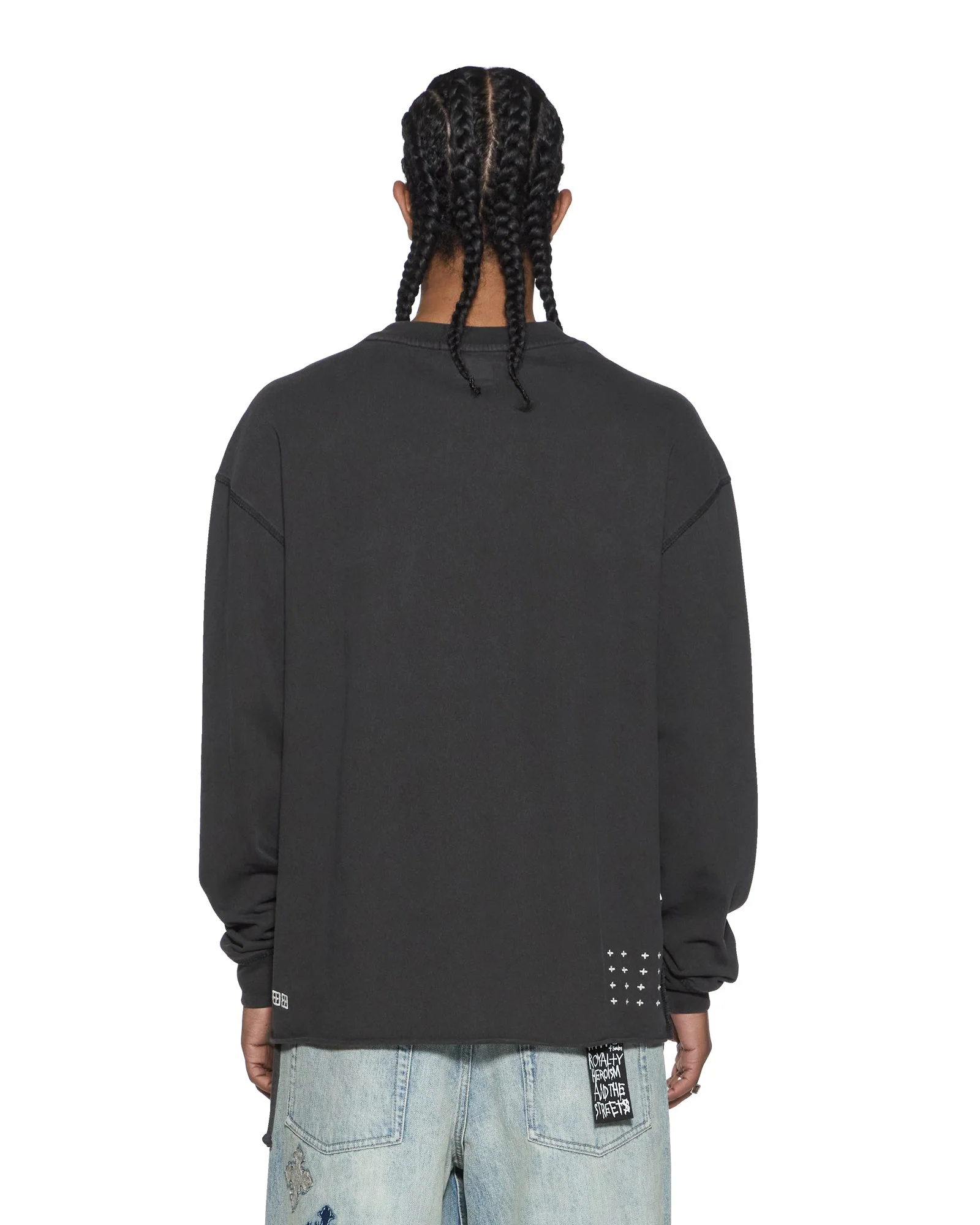 LAYBEL EKCESS LS TEE WASHED BLACK - Image 3