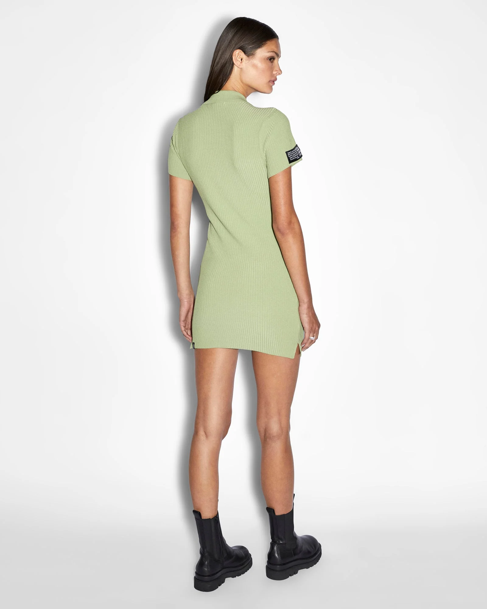 LEAGUE POLO DRESS SAGE - Image 4