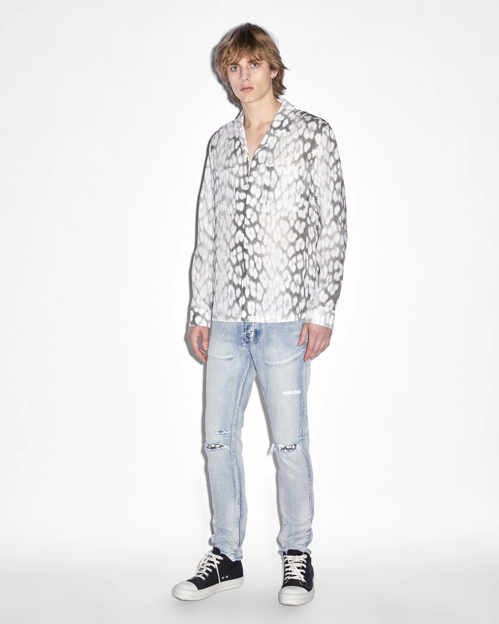 LEO PORTAL RESORT LS SHIRT GREY - Image 4