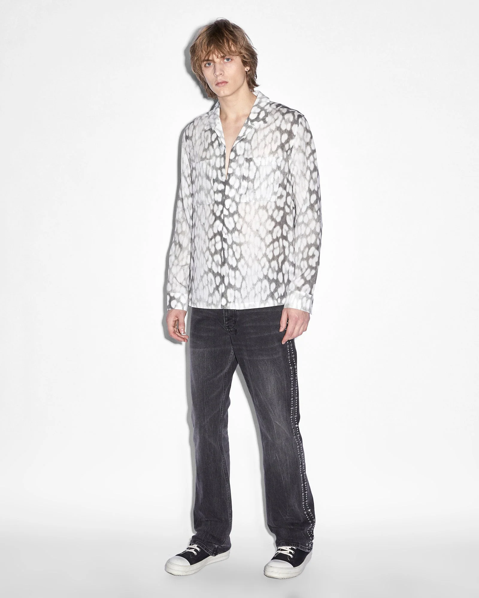 LEO PORTAL RESORT LS SHIRT GREY - Image 8