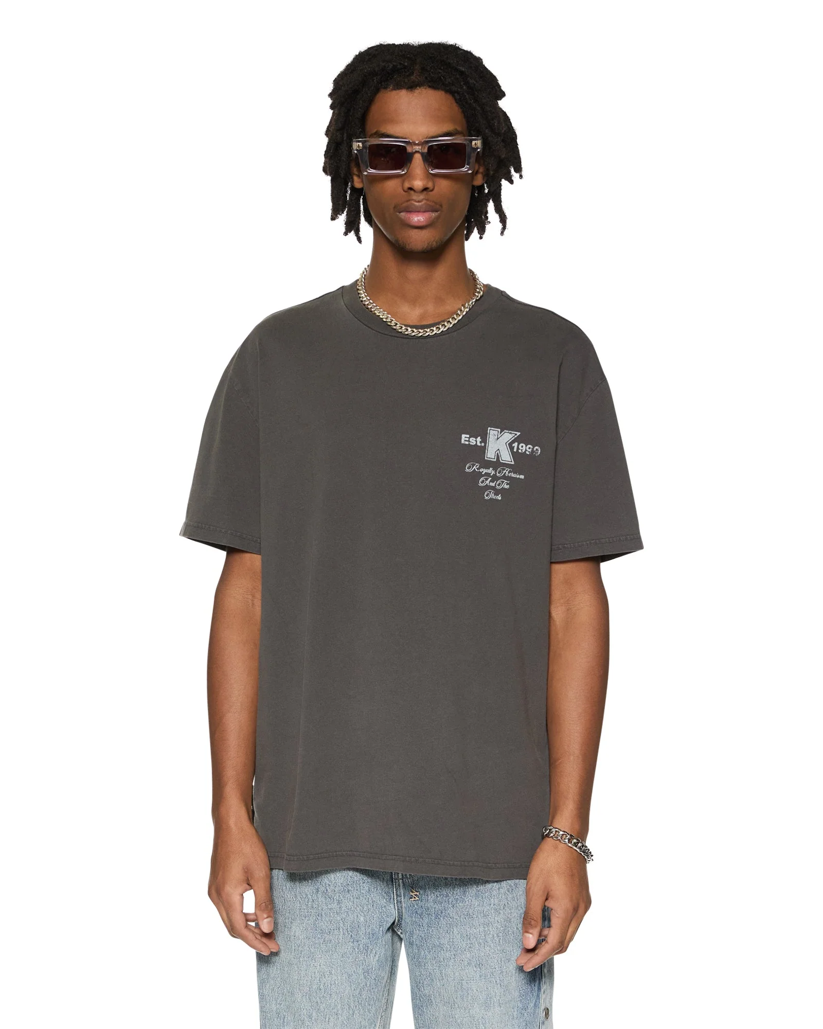 LOCK UP BIGGIE SS TEE FADED BLACK - Image 3