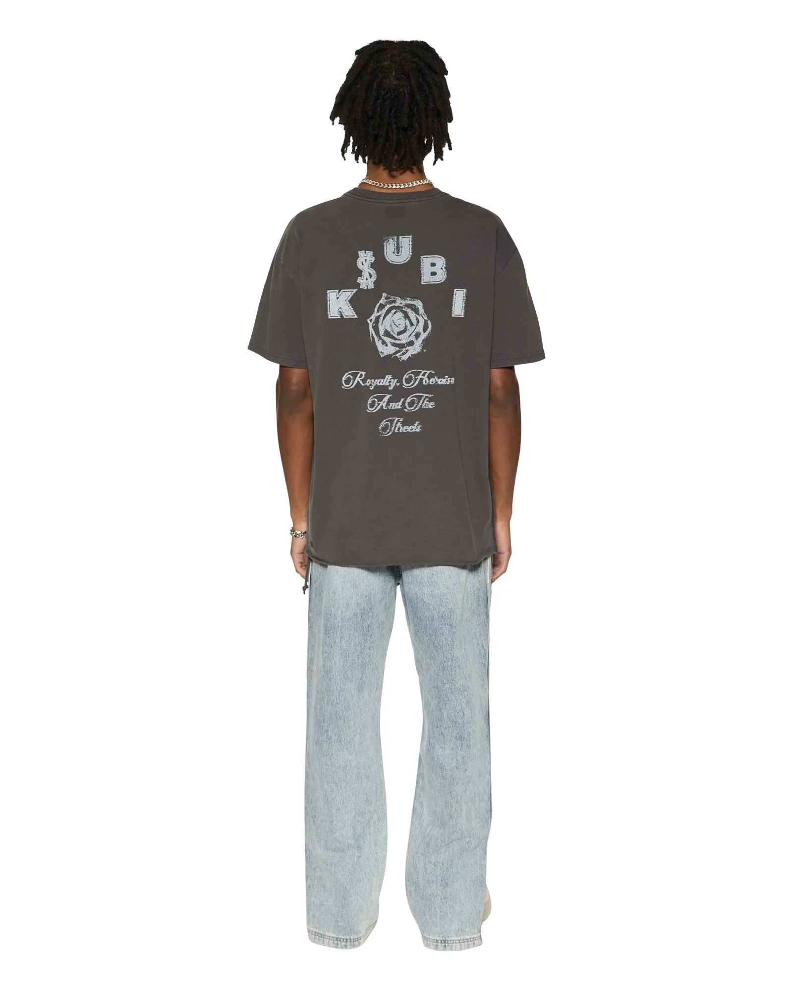 LOCK UP BIGGIE SS TEE FADED BLACK - Image 4