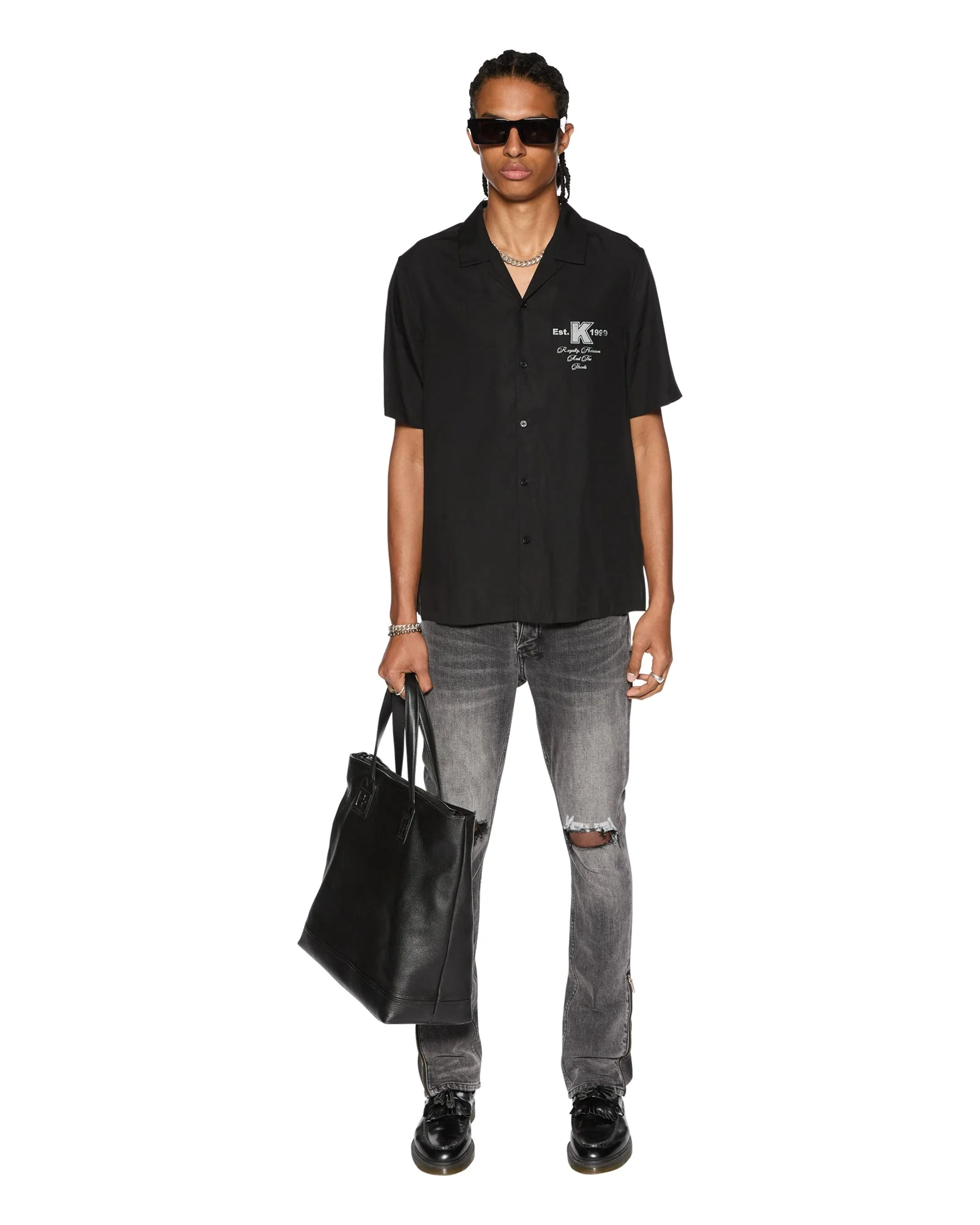 LOCK UP RESORT SS SHIRT BLACK - Image 2