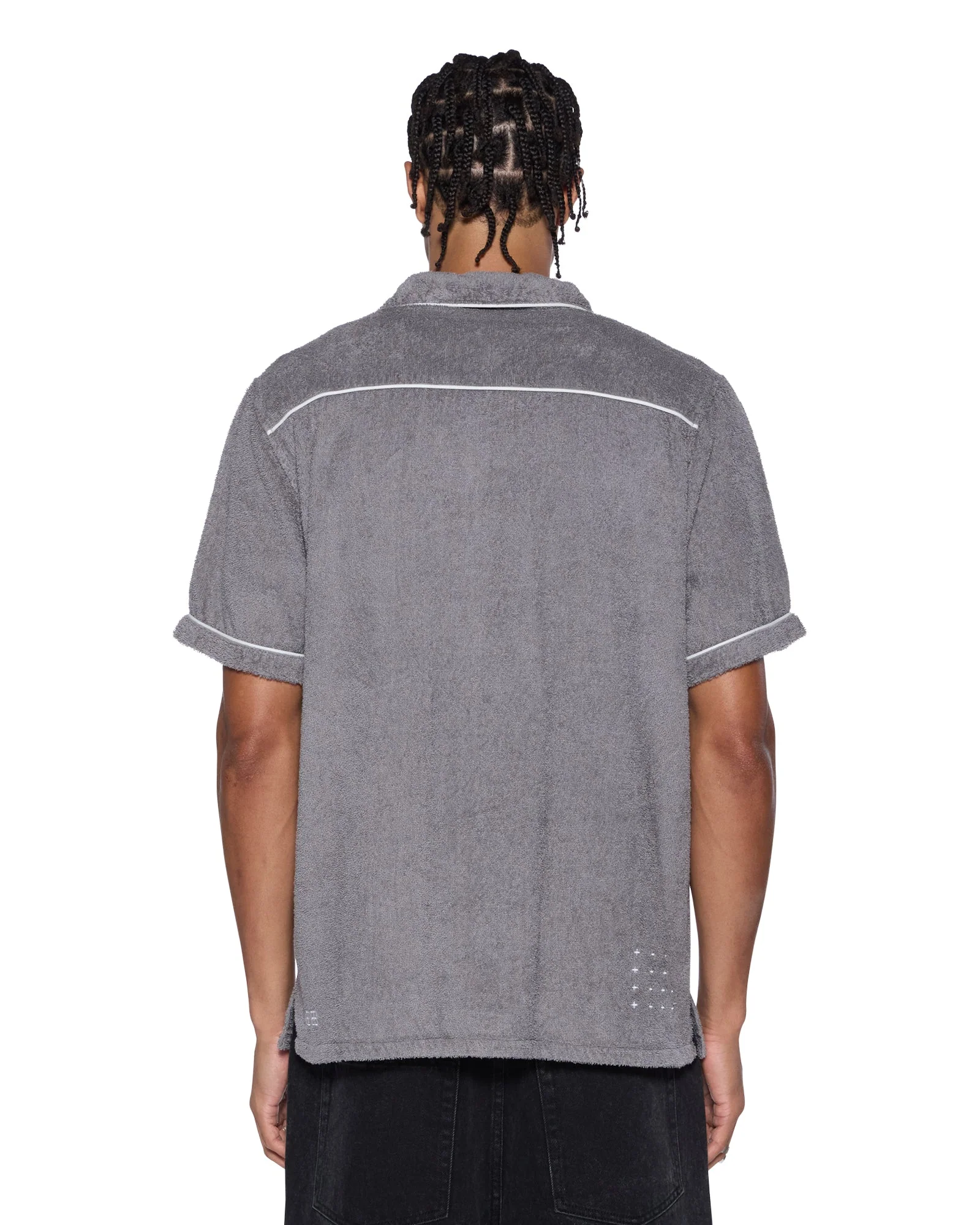 LOUNGE SS RESORT SHIRT CHARCOAL - Image 4