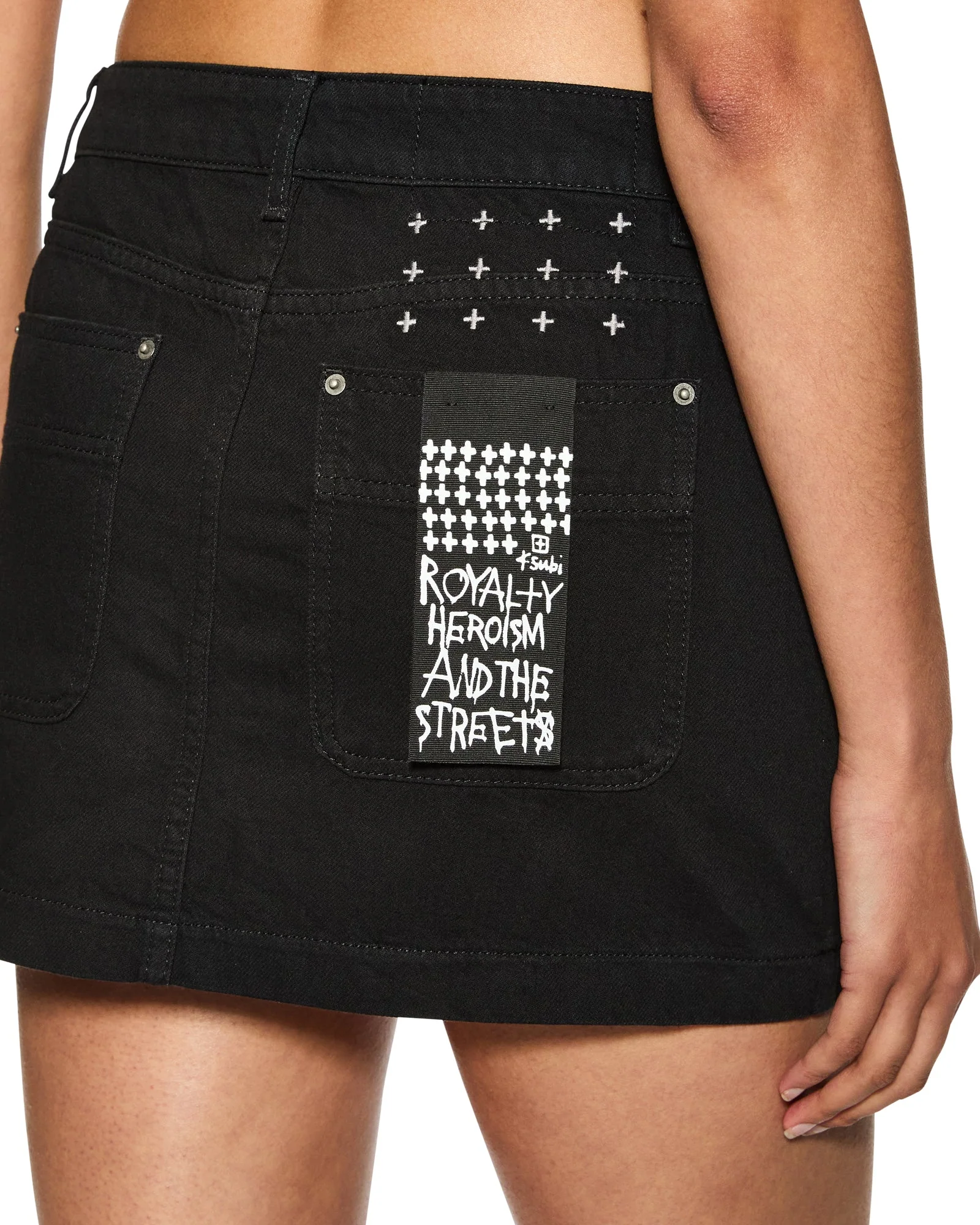 LOW RIDER MINI SKIRT BONEYARD BLACK - Image 6