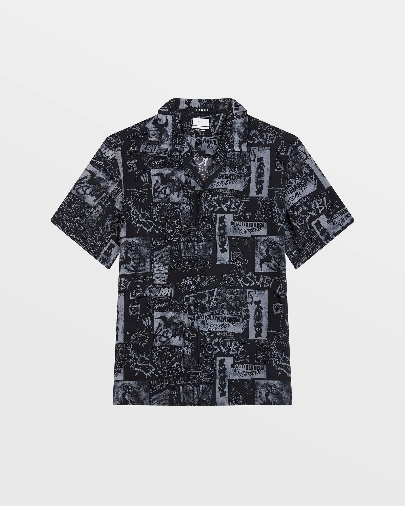MASH UP RESORT SHIRT BLACK - Image 5