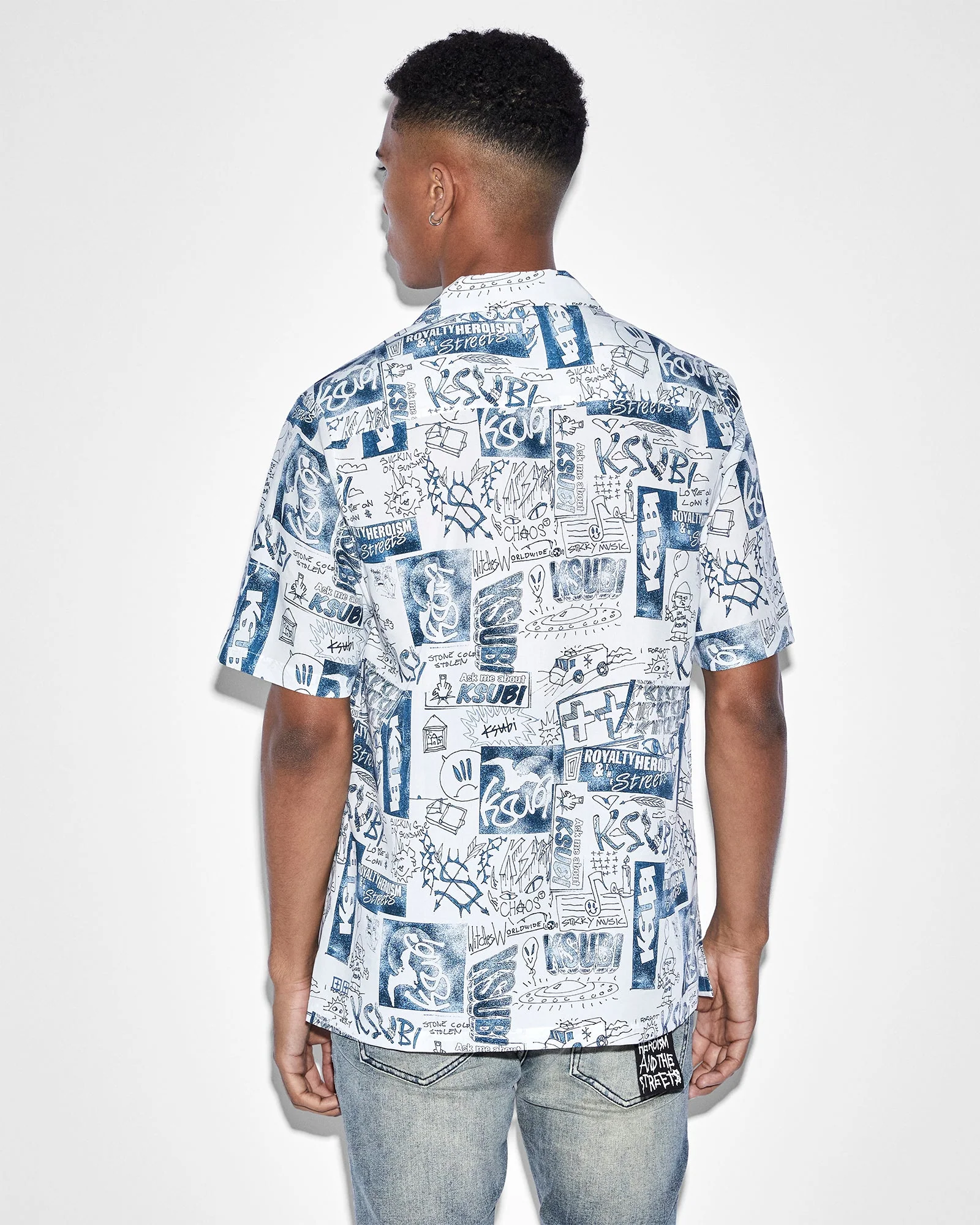 MASH UP RESORT SHIRT WHITE - Image 3