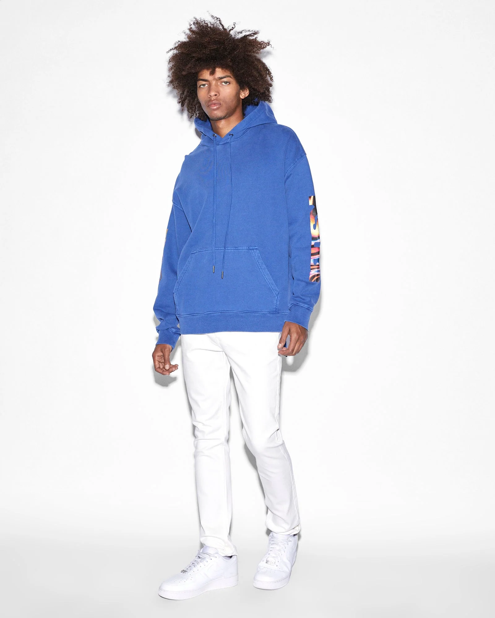 MINDSTATE BIGGIE HOODIE SOLID BLUE - Image 2