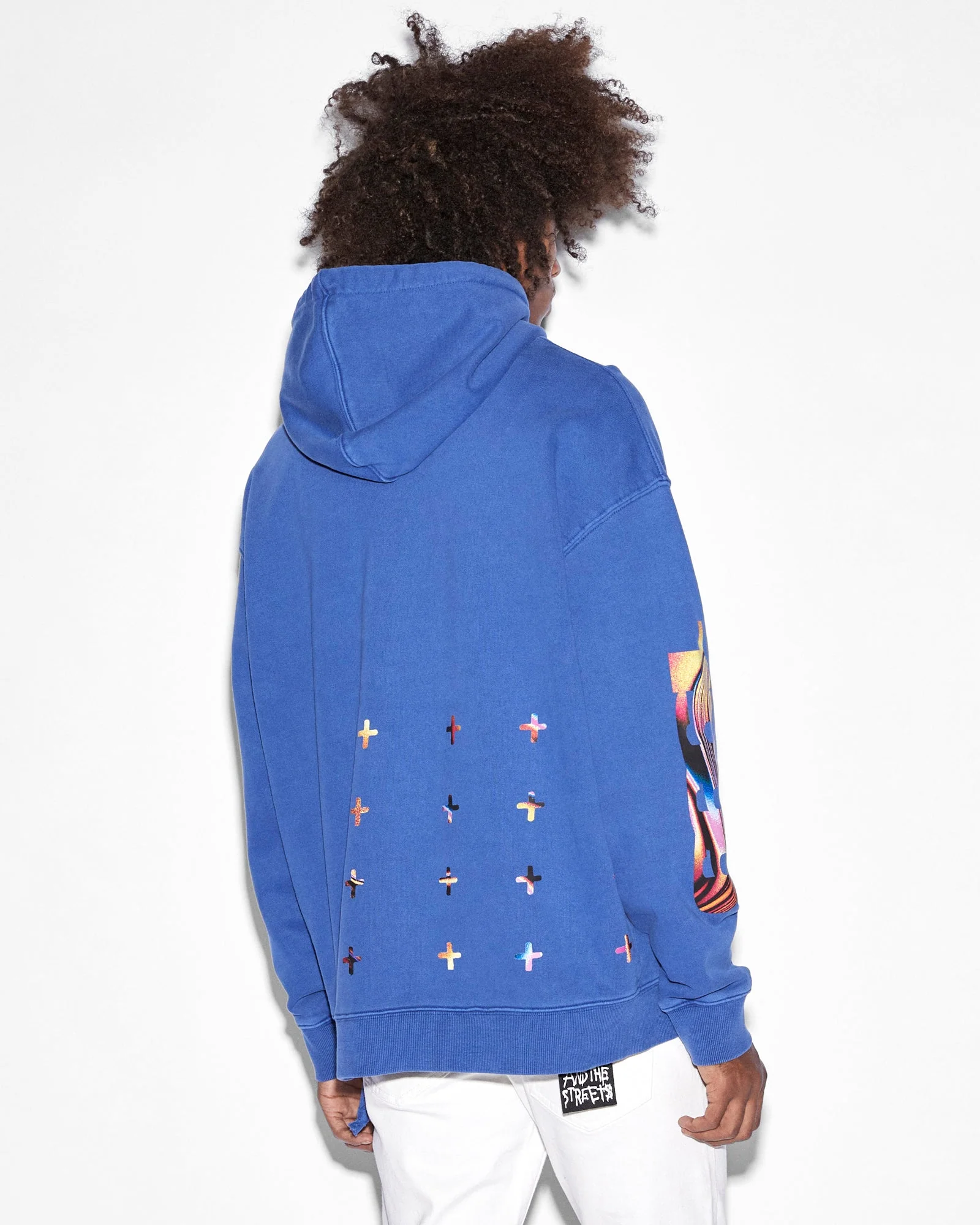 MINDSTATE BIGGIE HOODIE SOLID BLUE - Image 3