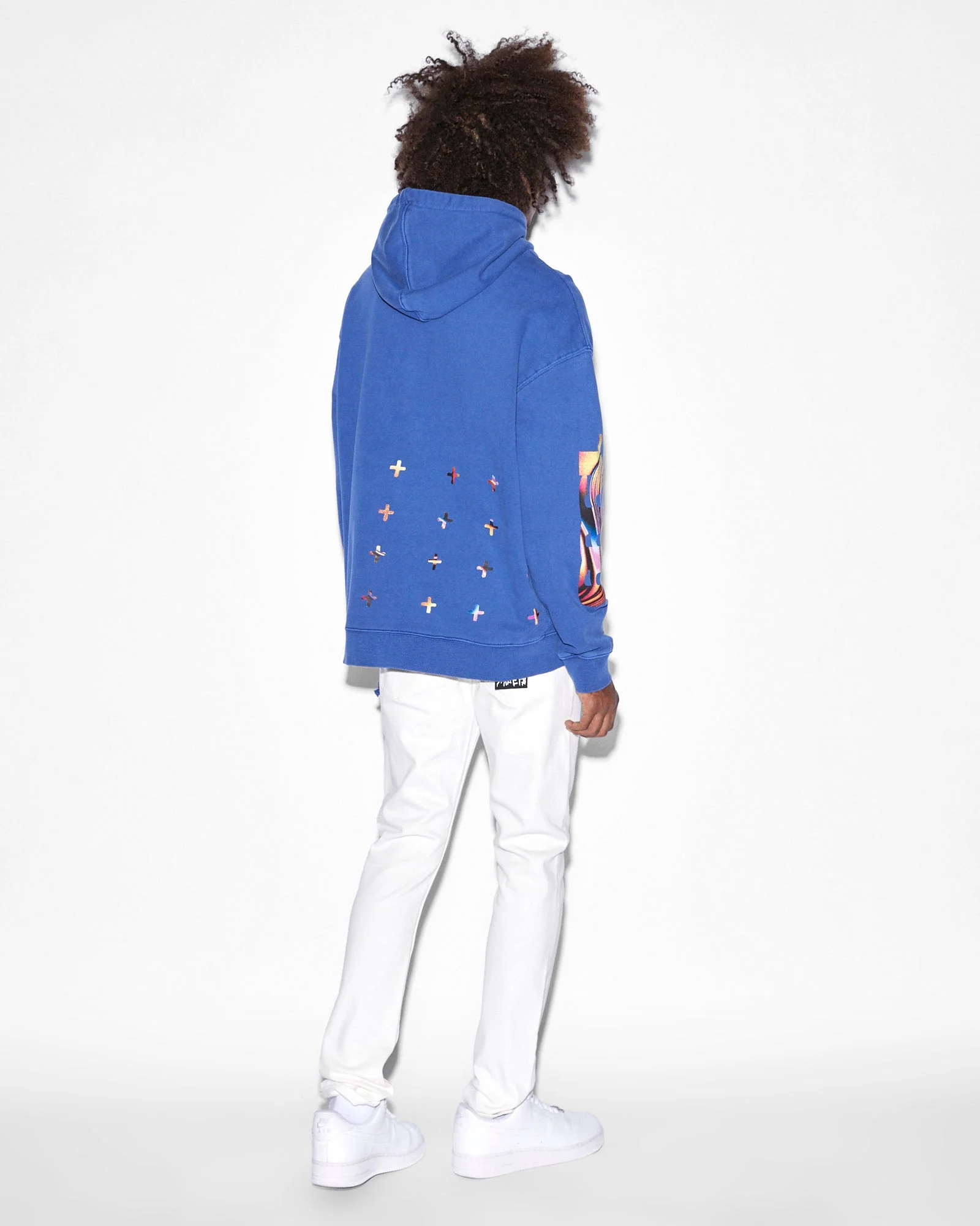 MINDSTATE BIGGIE HOODIE SOLID BLUE - Image 4