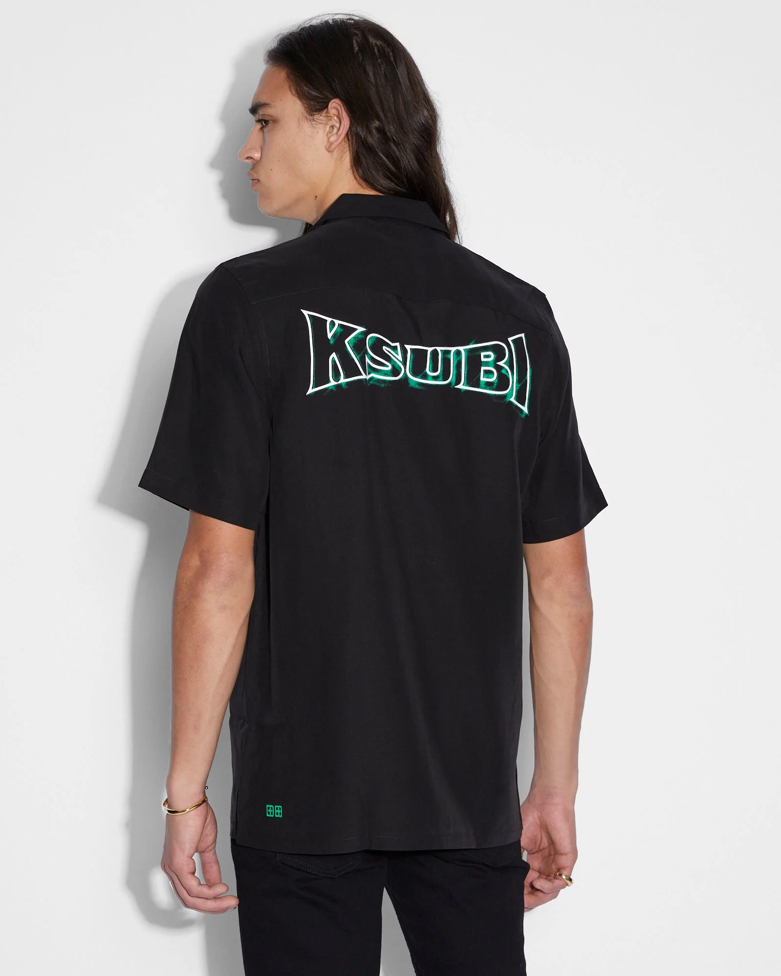 NEON RESORT SS SHIRT BLACK - Image 2