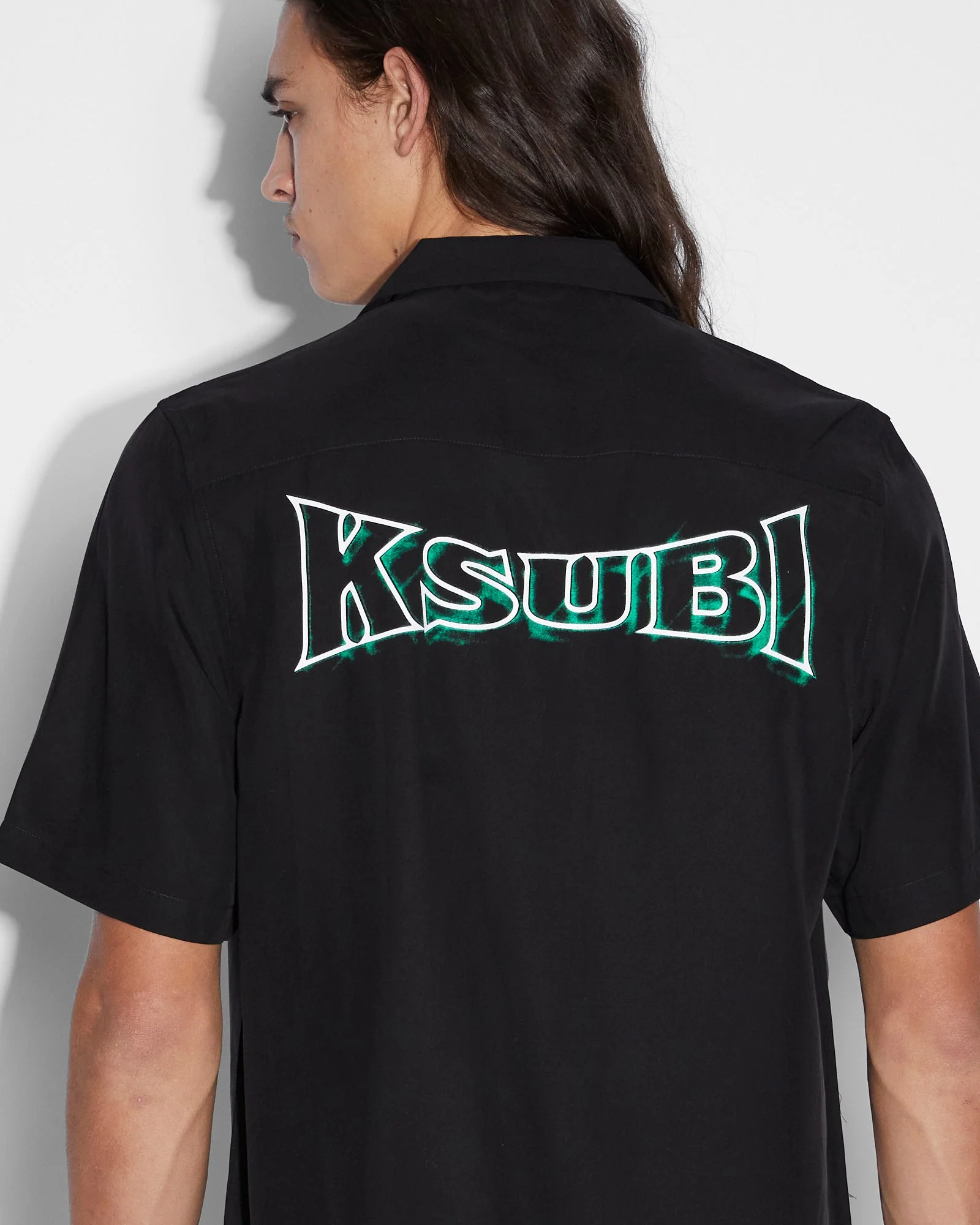 NEON RESORT SS SHIRT BLACK - Image 4