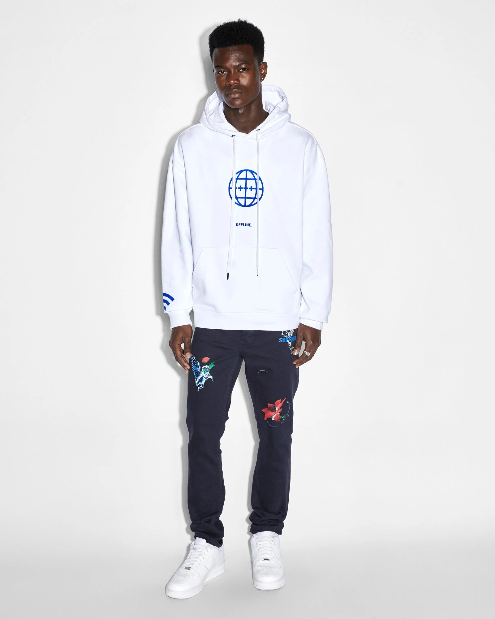 OFFLINE BIGGIE HOODIE TRU WHITE - Image 3