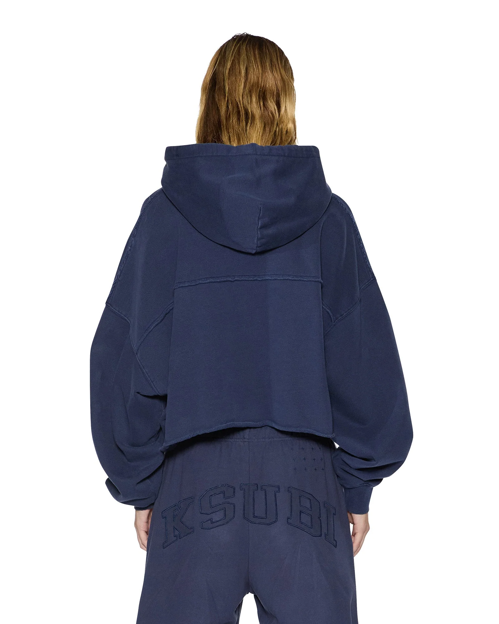 OH G HOODIE CROPPED INK BLUE - Image 4