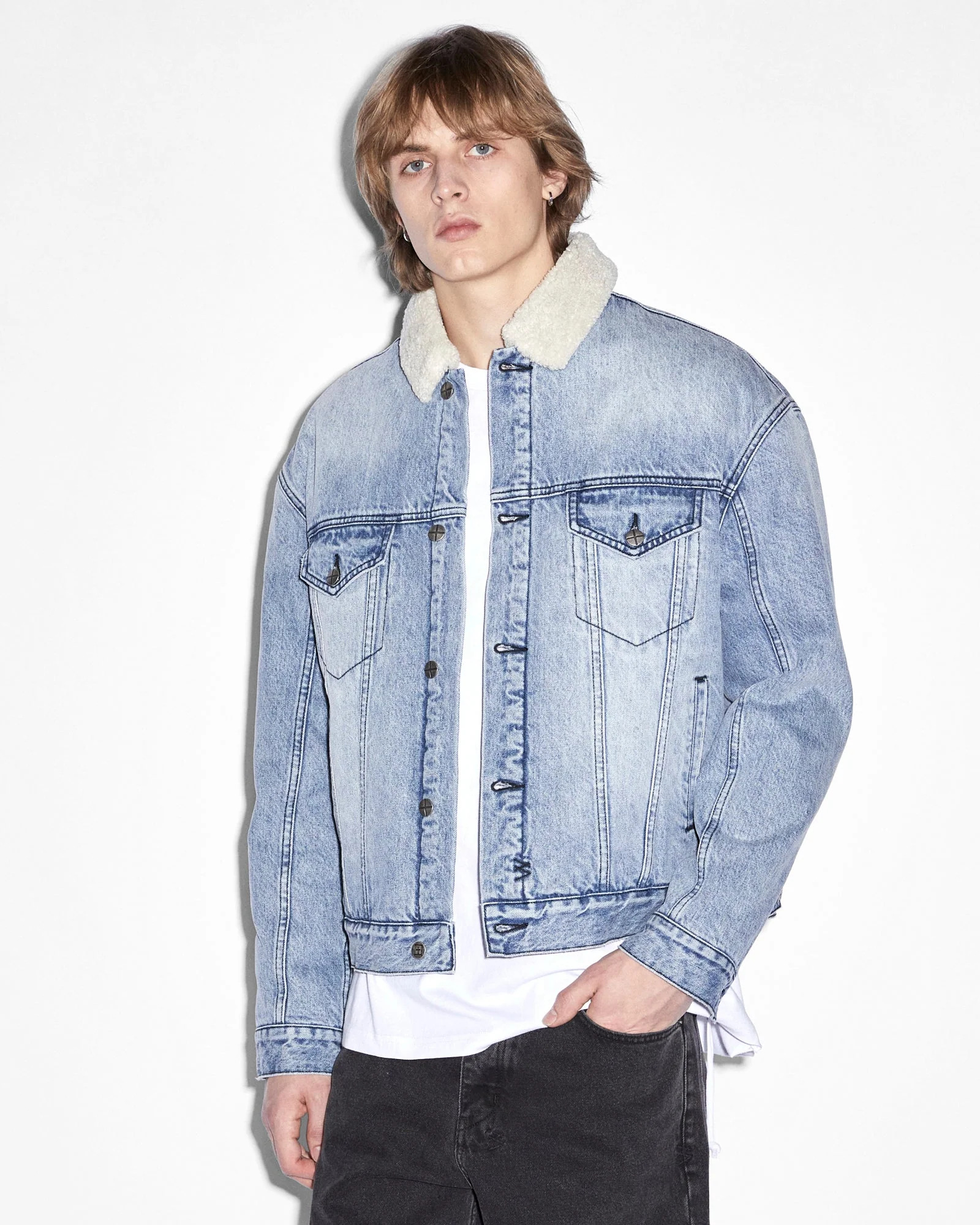 OH G JACKET SHERPA MID BLUE - Image 5