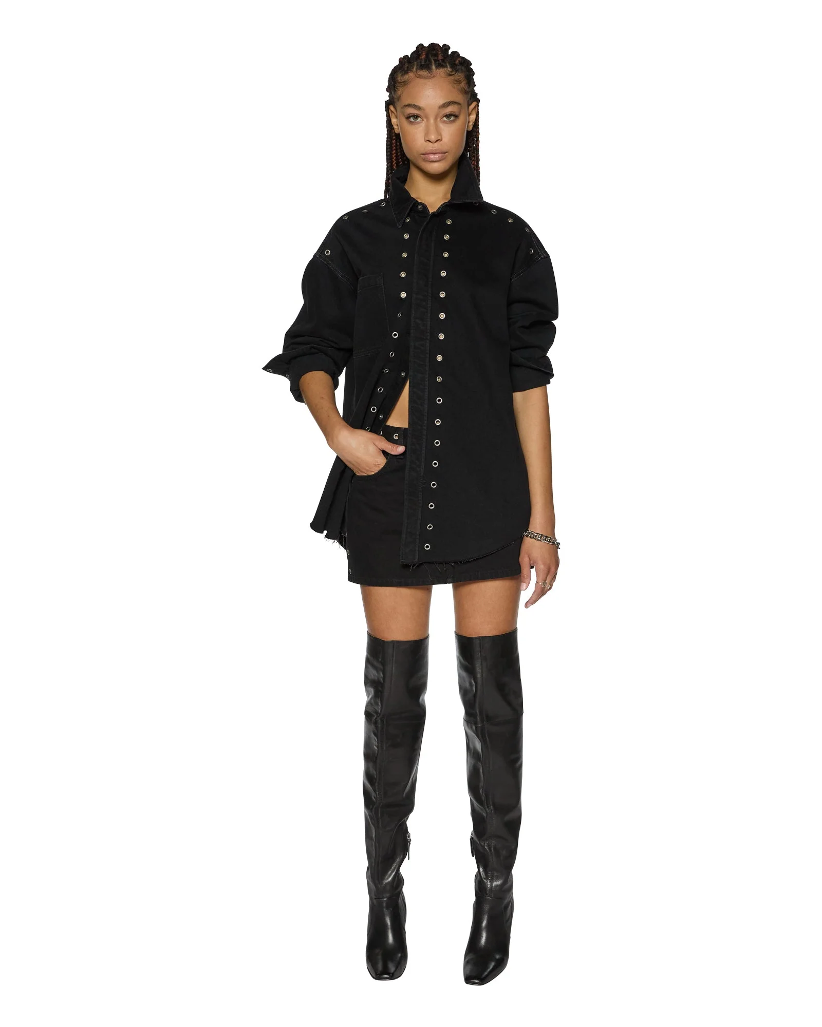 OVERSIZED LS SHIRT SPLIT VICE - Image 6