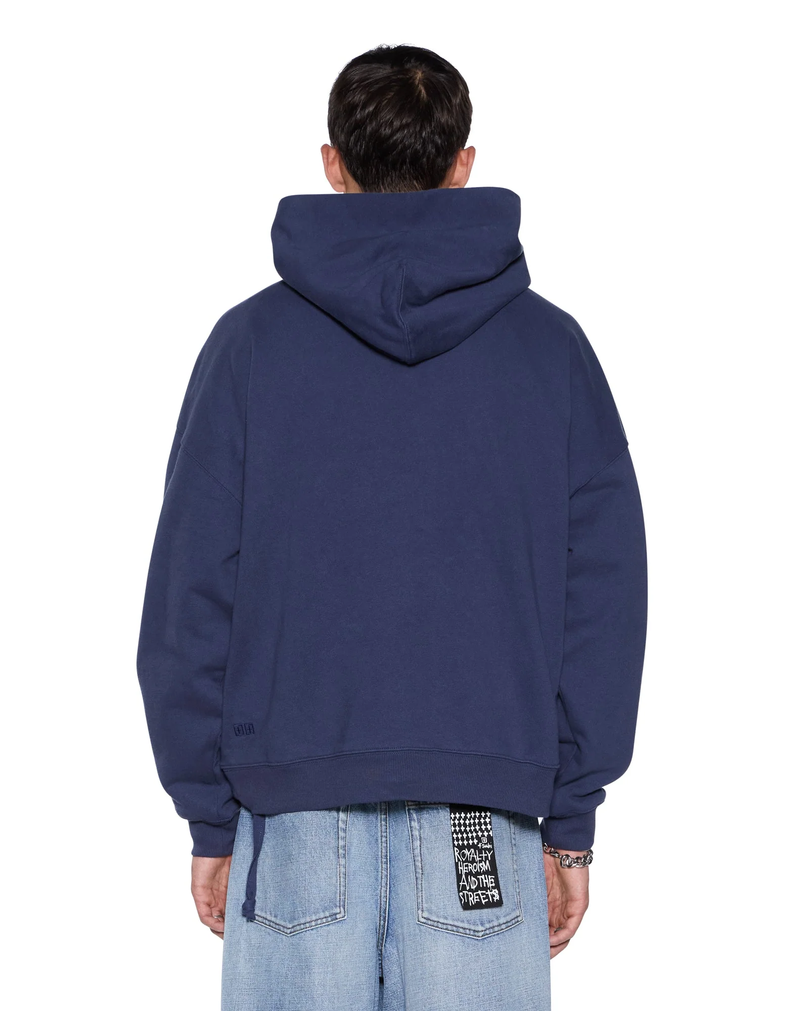PATCHED EKCESS HOODIE NAVY - Image 5