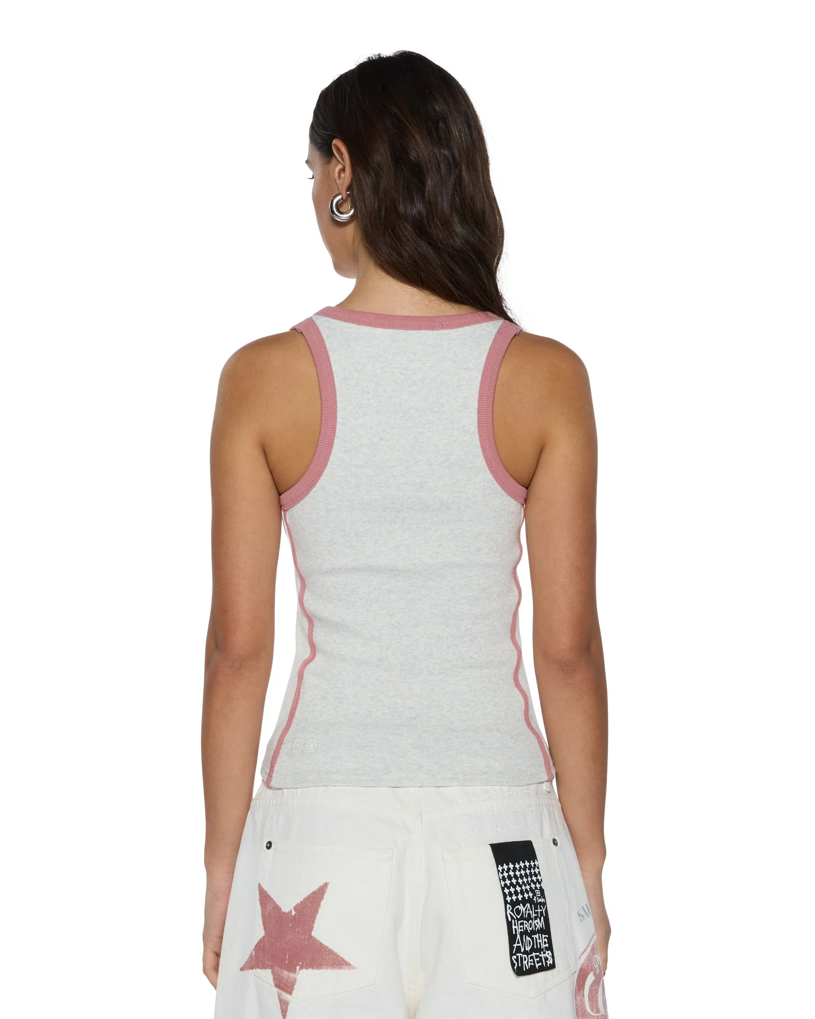PITT LANE ORIGIN TANK SNOW MARLE/RED - Image 3
