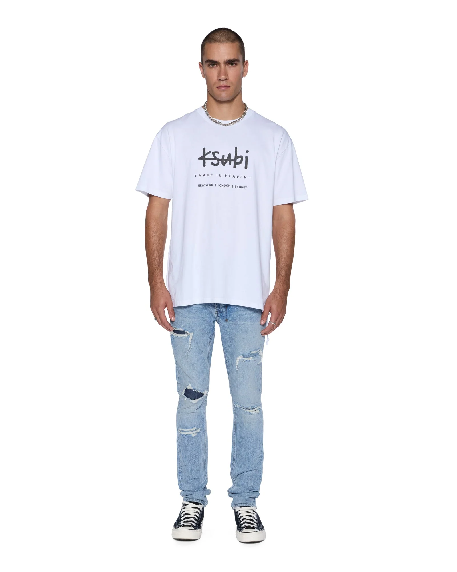 PLATED BIGGIE SS TEE TRU WHITE - Image 2