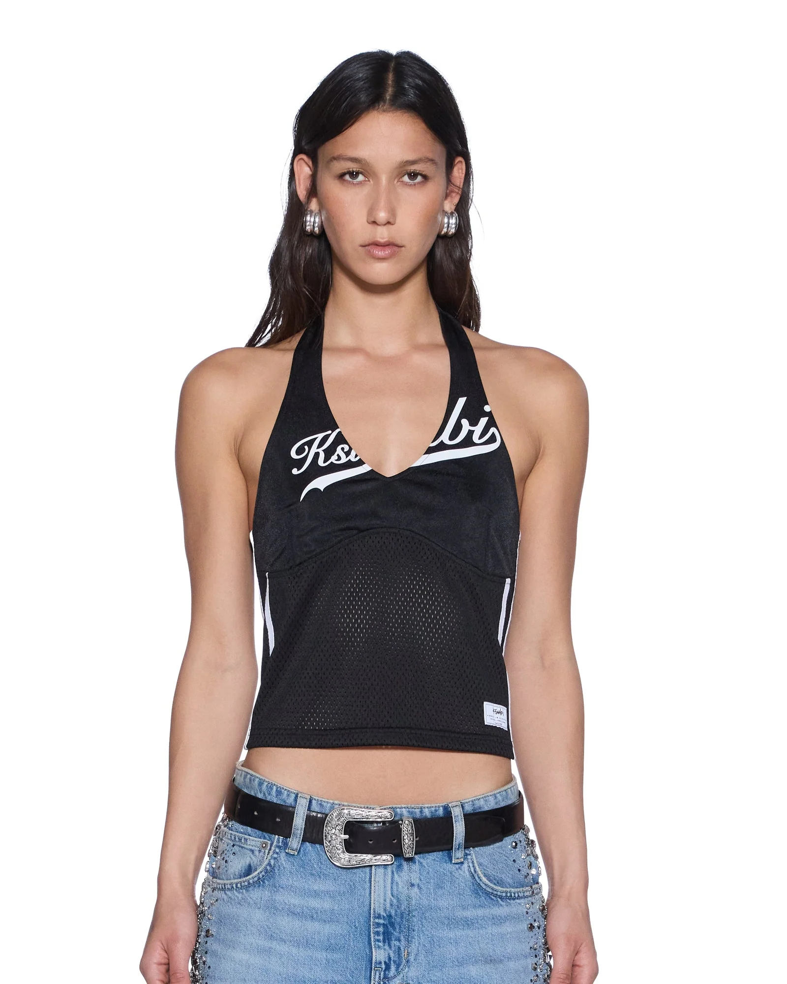 PLAYOFF HALTER JERSEY BLACK
