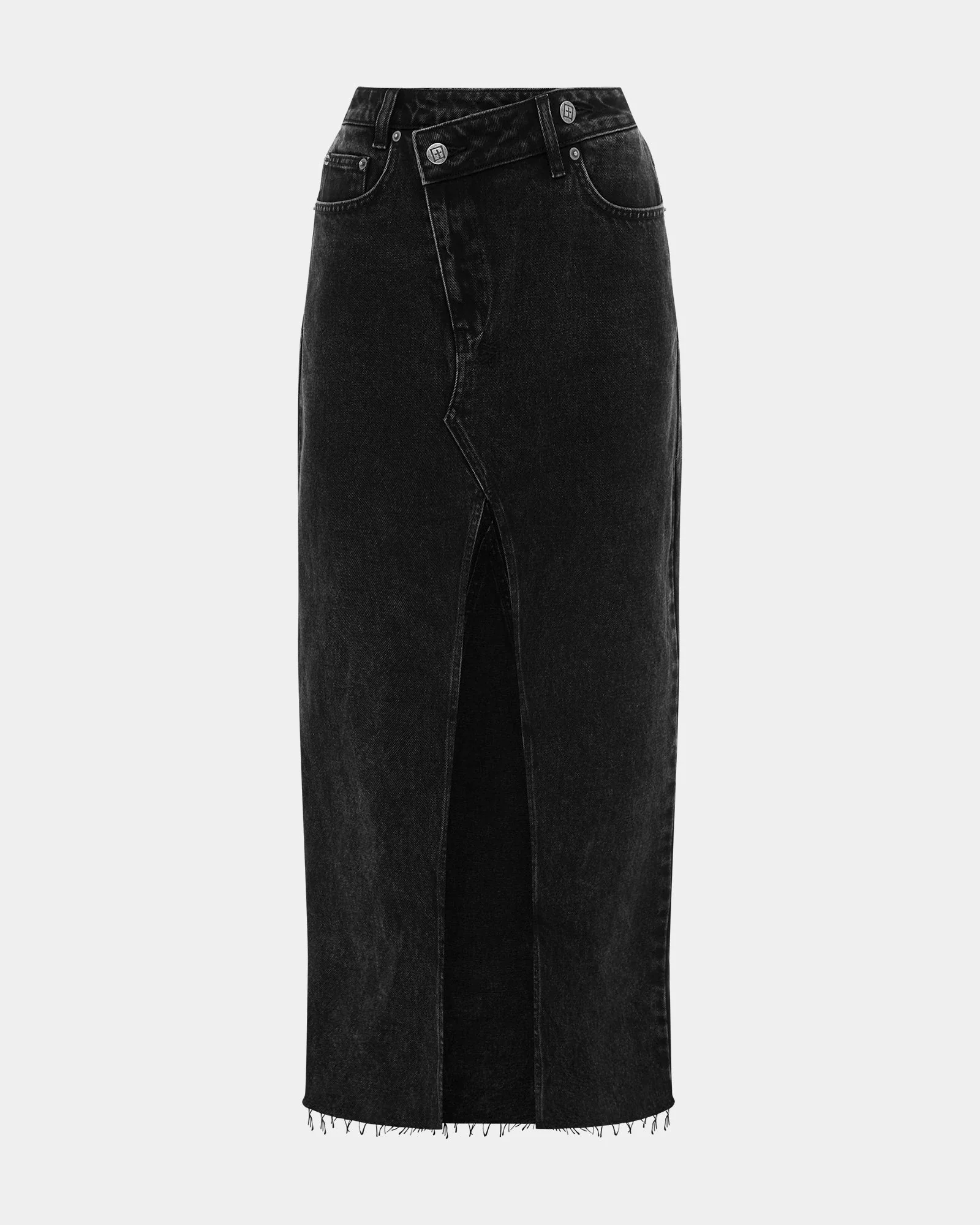 RELAX MAXI SKIRT WASHED BLACK - Image 5