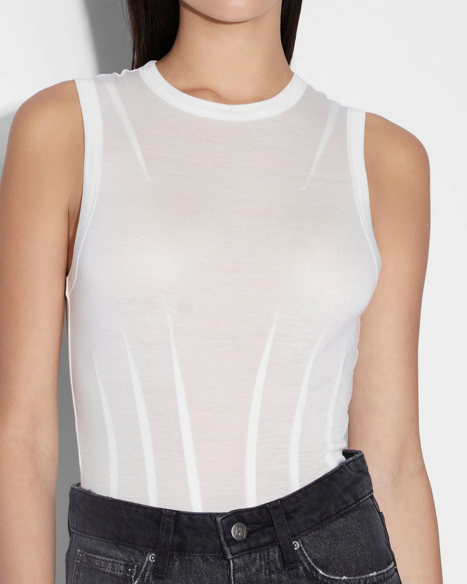RESTRICT CORSET BODYSUIT ECRU - Image 5