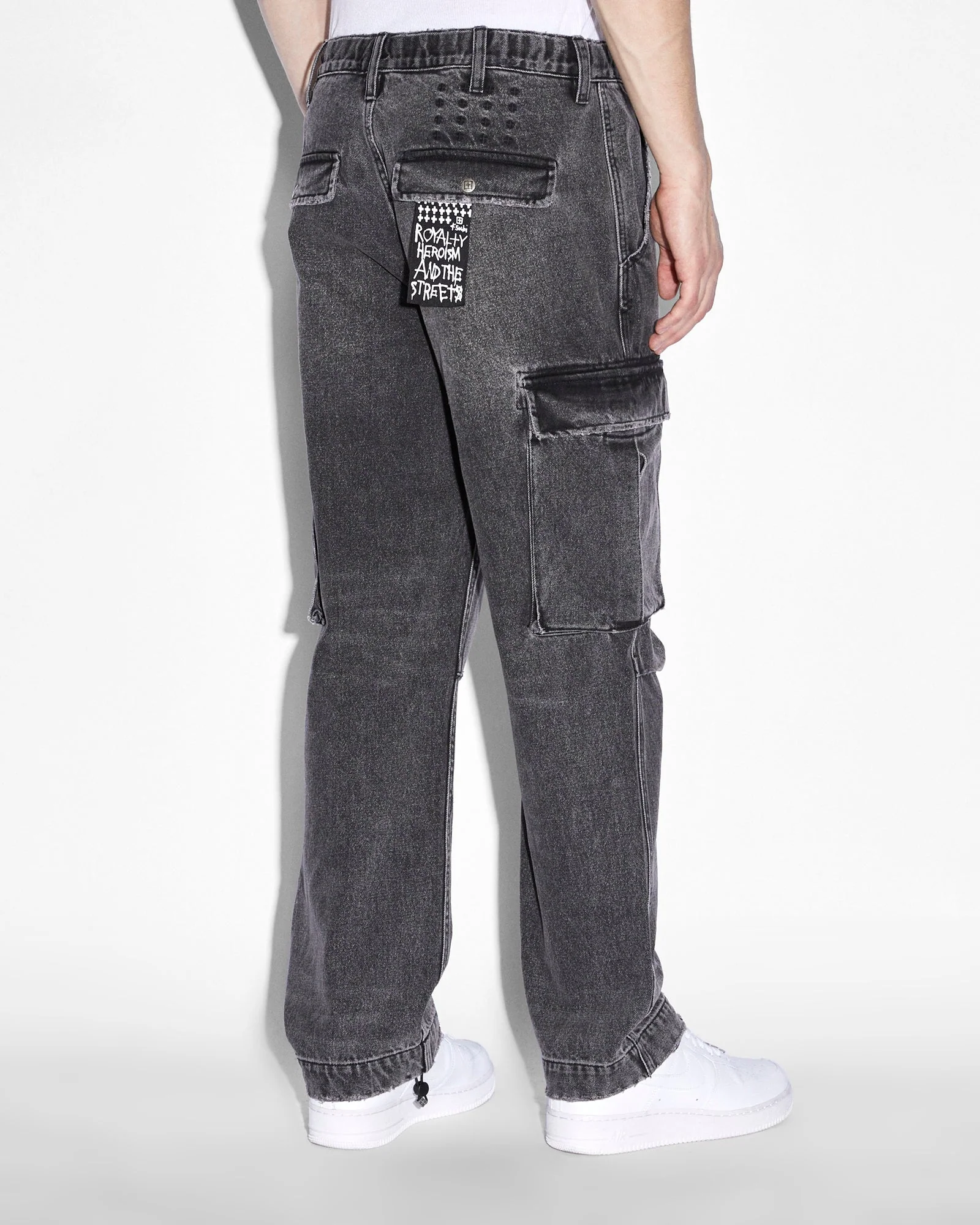 RIOT CARGO PANT ANGST BLACK - Image 3