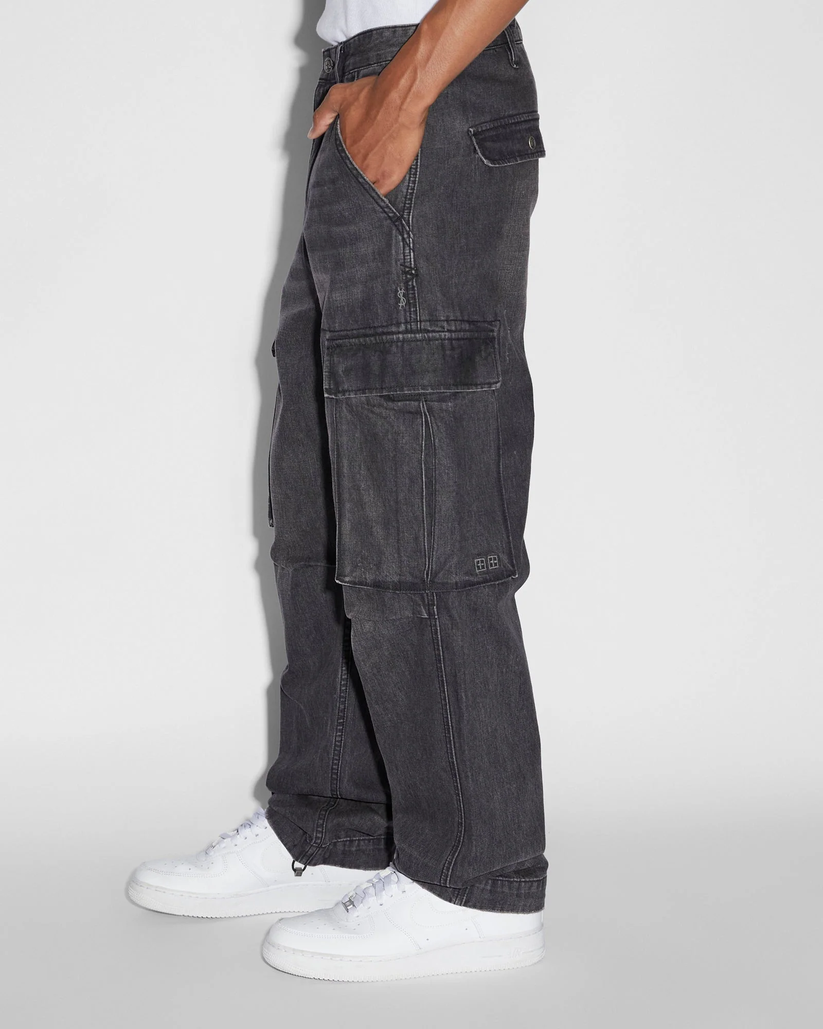RIOT CARGO PANT FADED BLACK - Image 2
