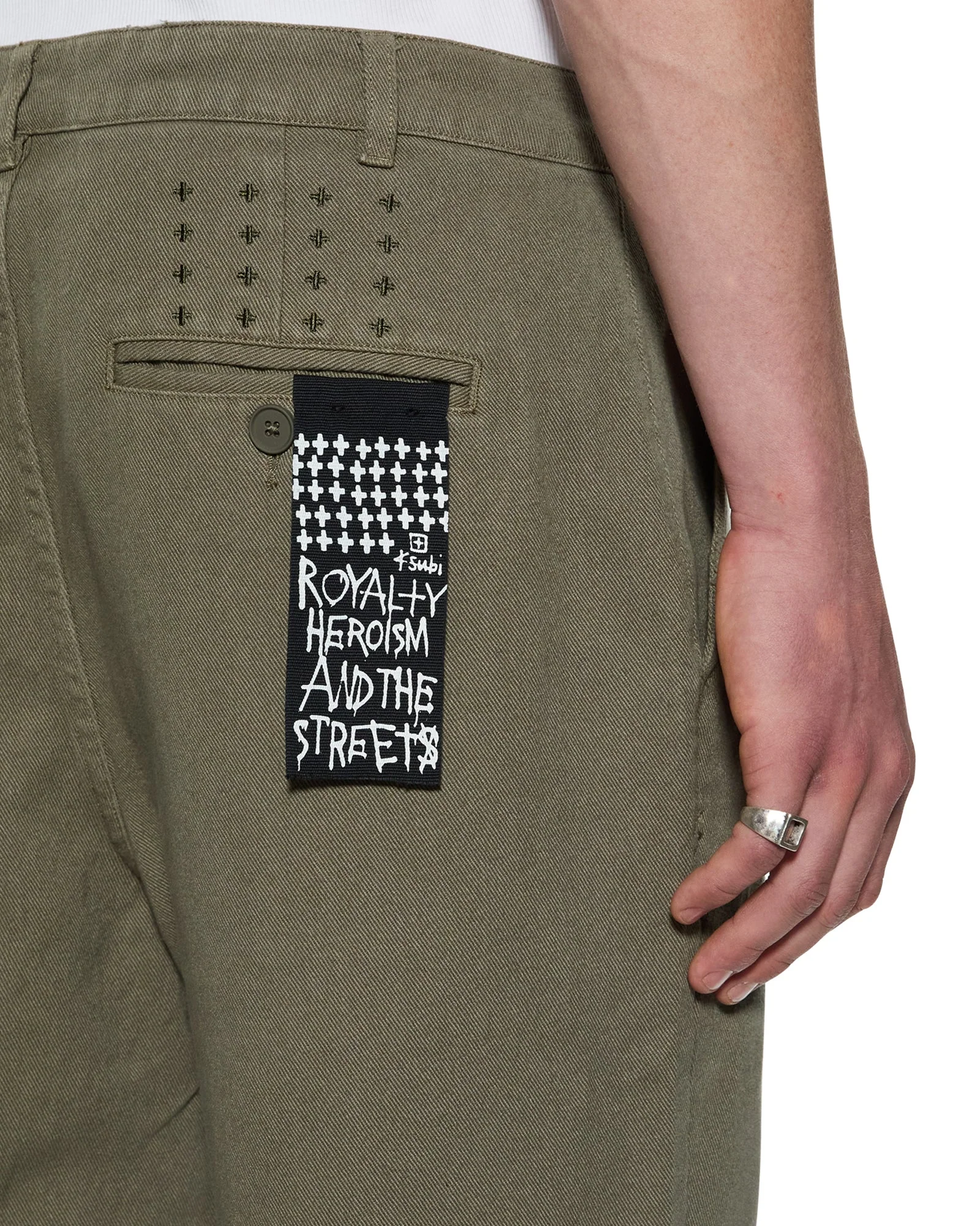 RIVAL CHINO TROUSER KHAKI - Image 6