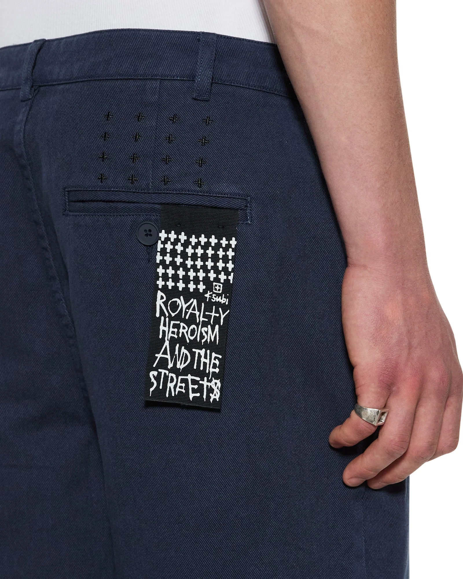 RIVAL CHINO TROUSER NAVY - Image 4