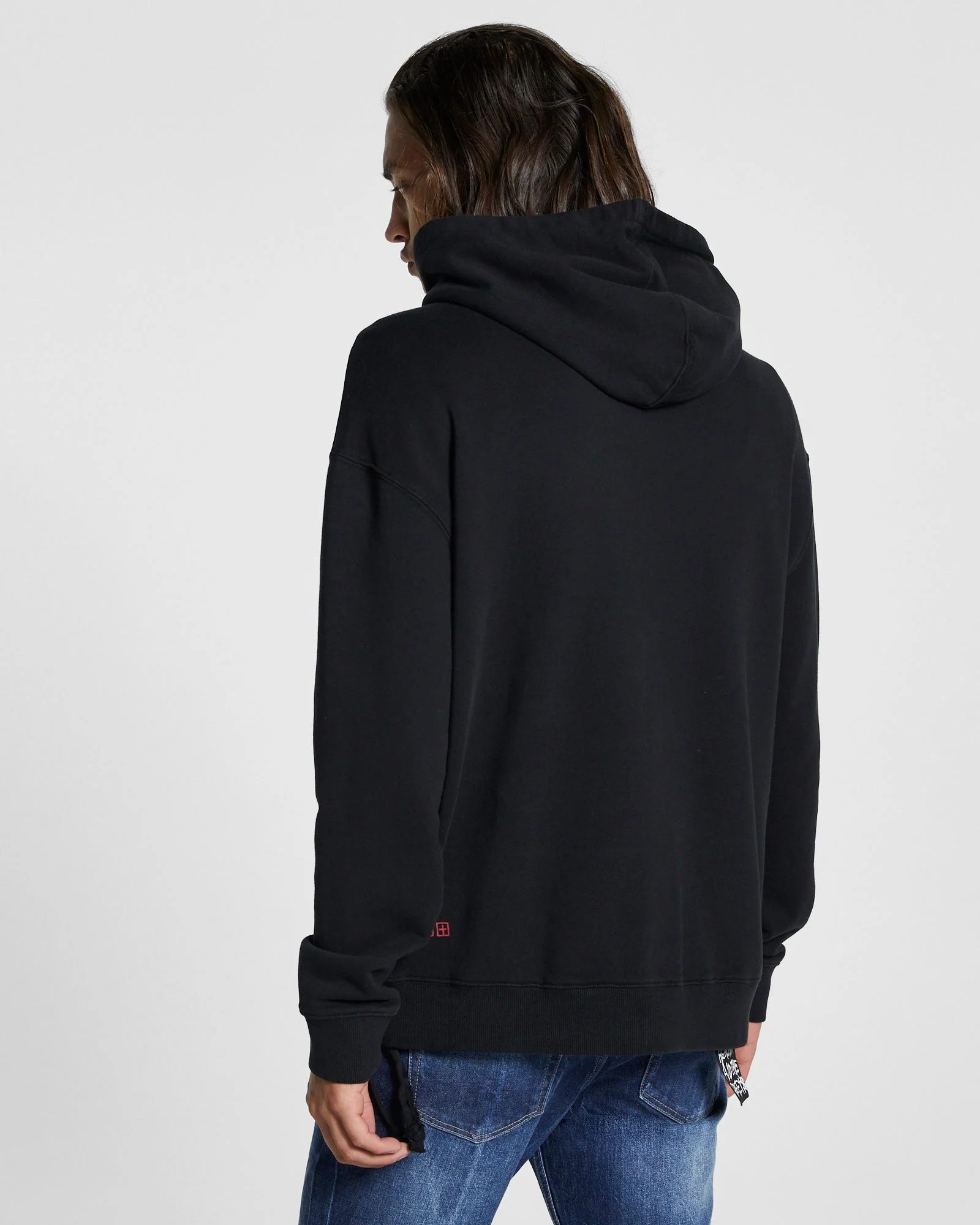 ROSE BIGGIE HOODIE JET BLACK - Image 3